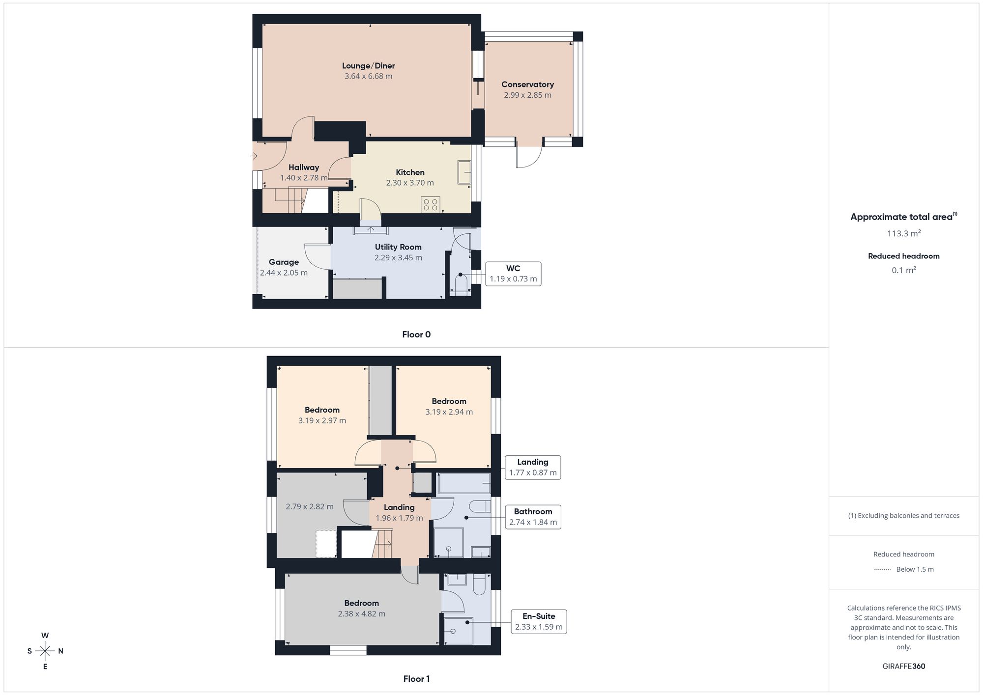 128 Kenton Lane, Newcastle Upon Tyne floorplan