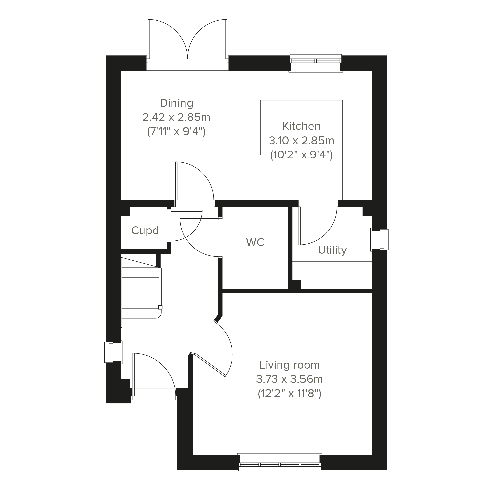 91, Abbey Road, Leiston floorplan