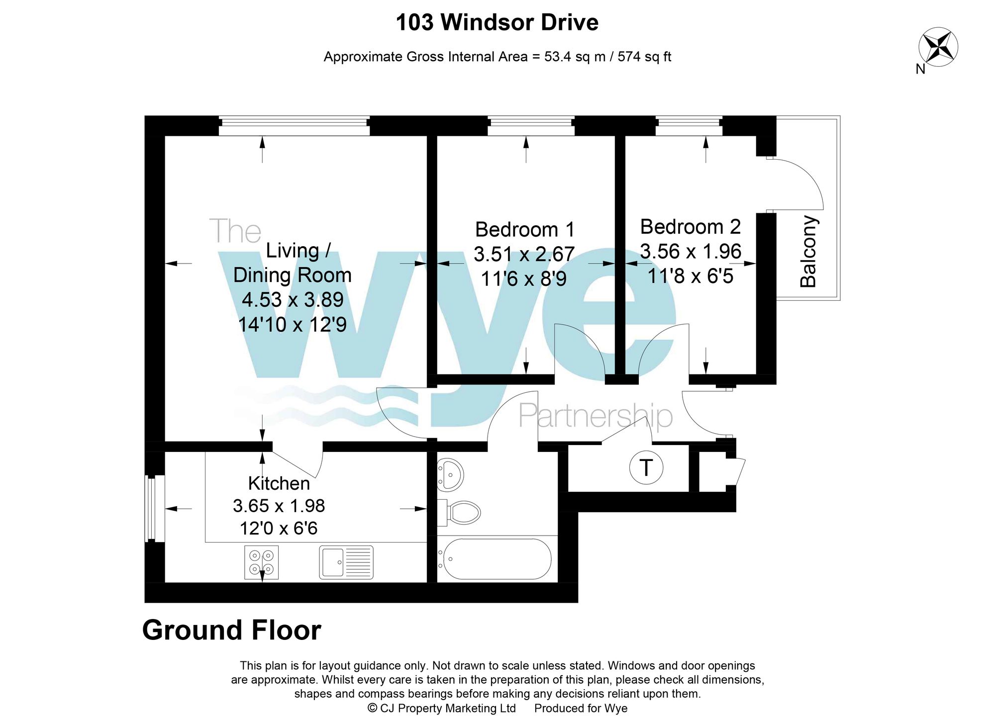103 Windsor Drive, High Wycombe floorplan