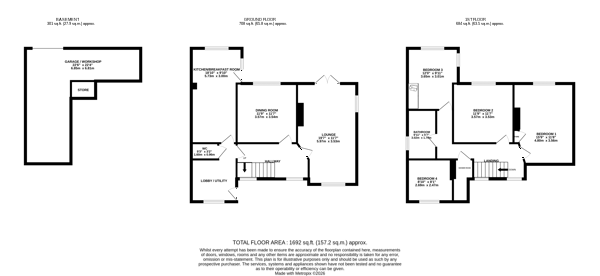 18, Shireoaks, Derbyshire floorplan