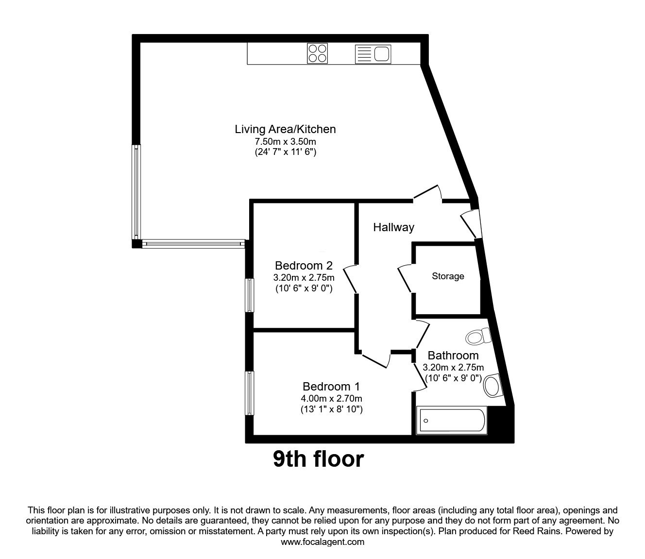 Apartment 129, 153, Great Ancoats Street, Manchester floorplan