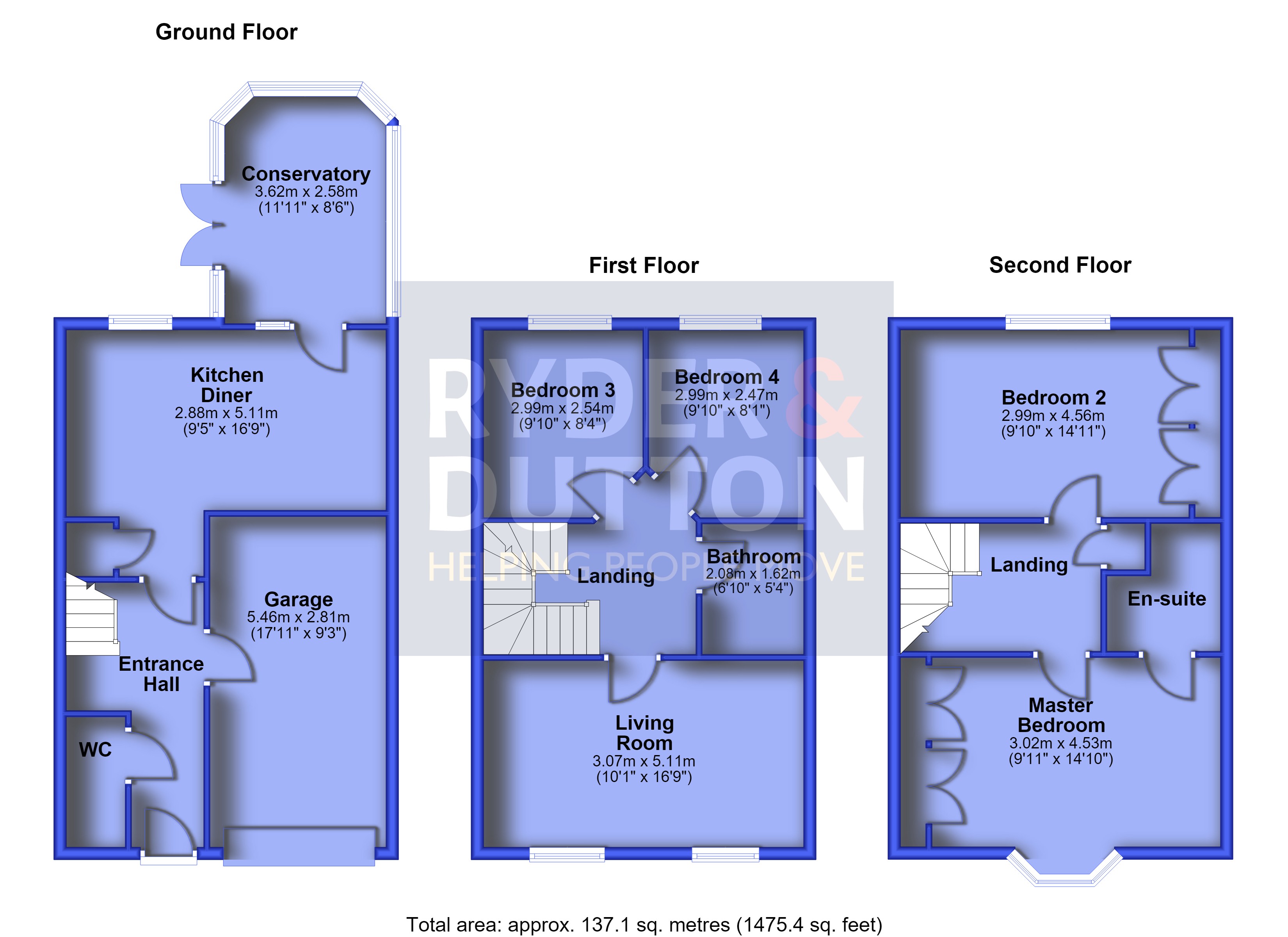 1, Tithefields, Huddersfield floorplan