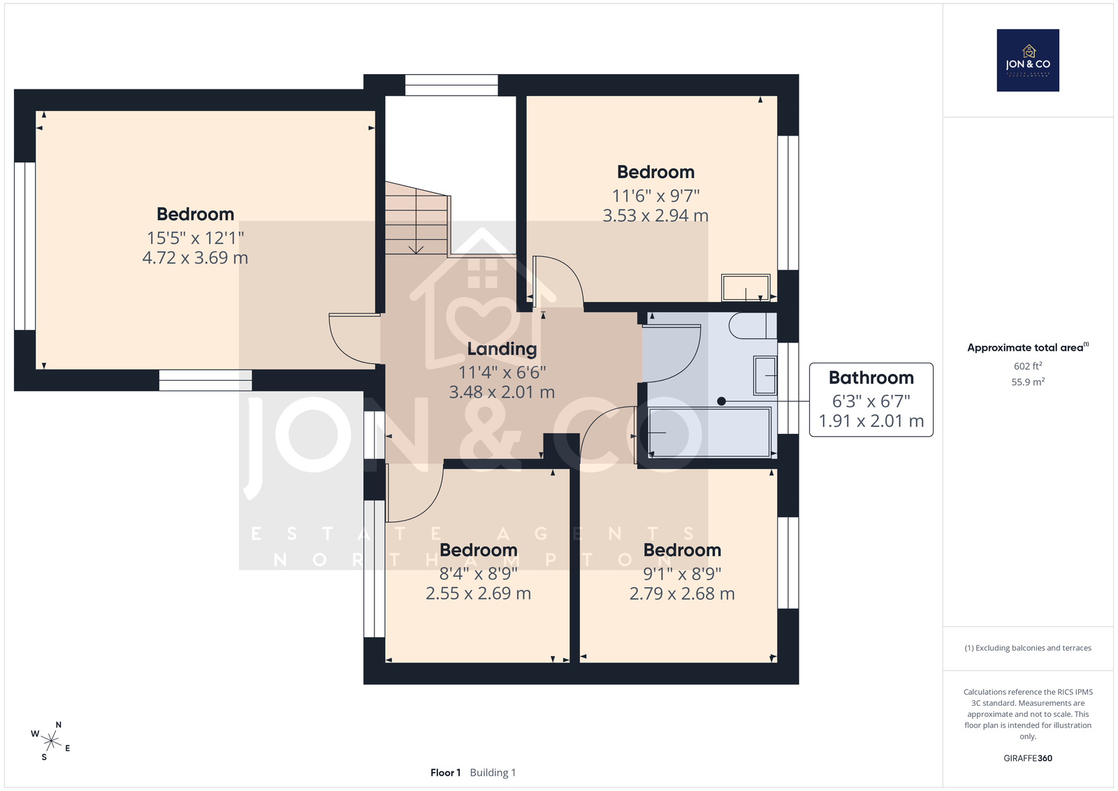 122, Wellingborough Road, Northampton floorplan
