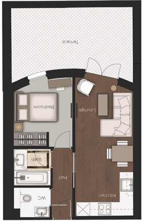 Flat B2, 86-92 Kensington Gardens Square, Bayswater floorplan