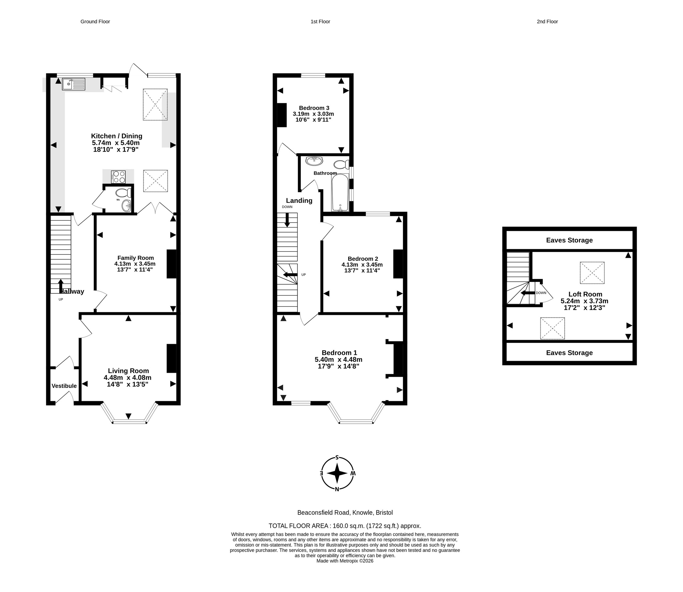 16 Beaconsfield Road, Bristol floorplan