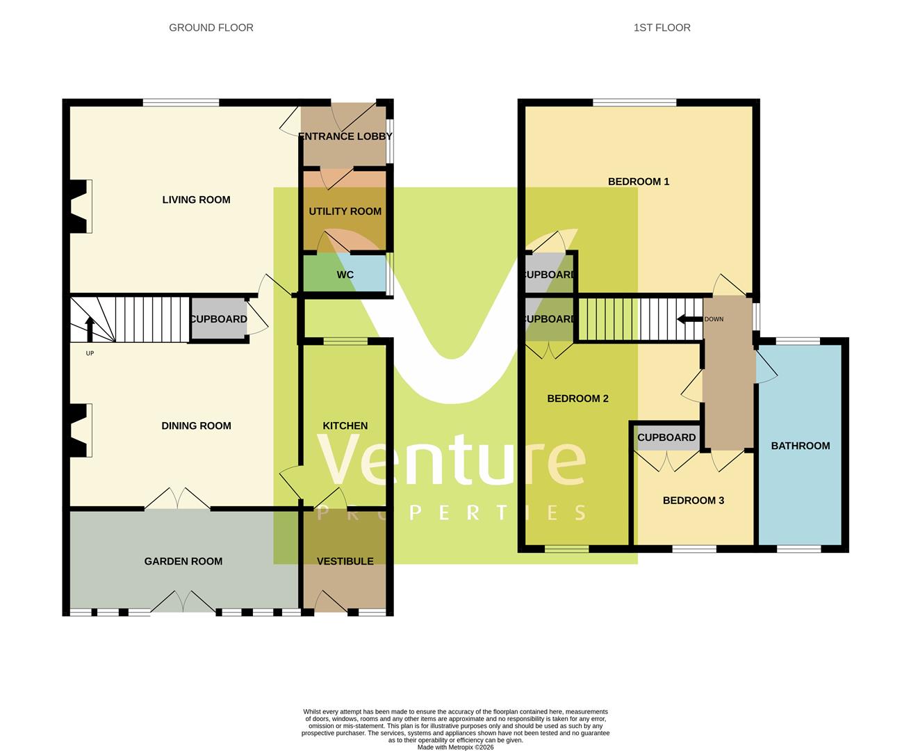 1-2, South Terrace, Crook floorplan