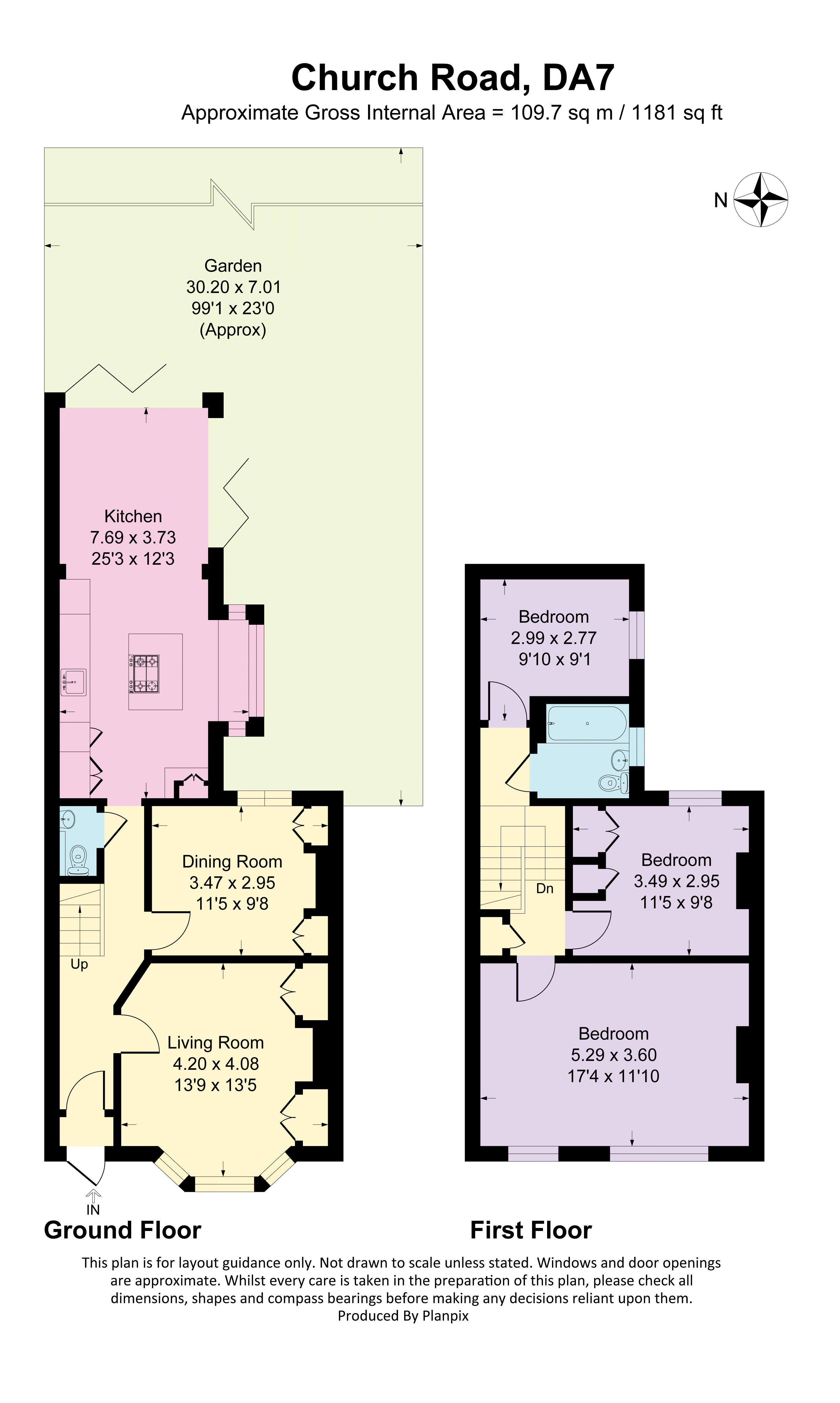 75, Church Road, Bexleyheath floorplan