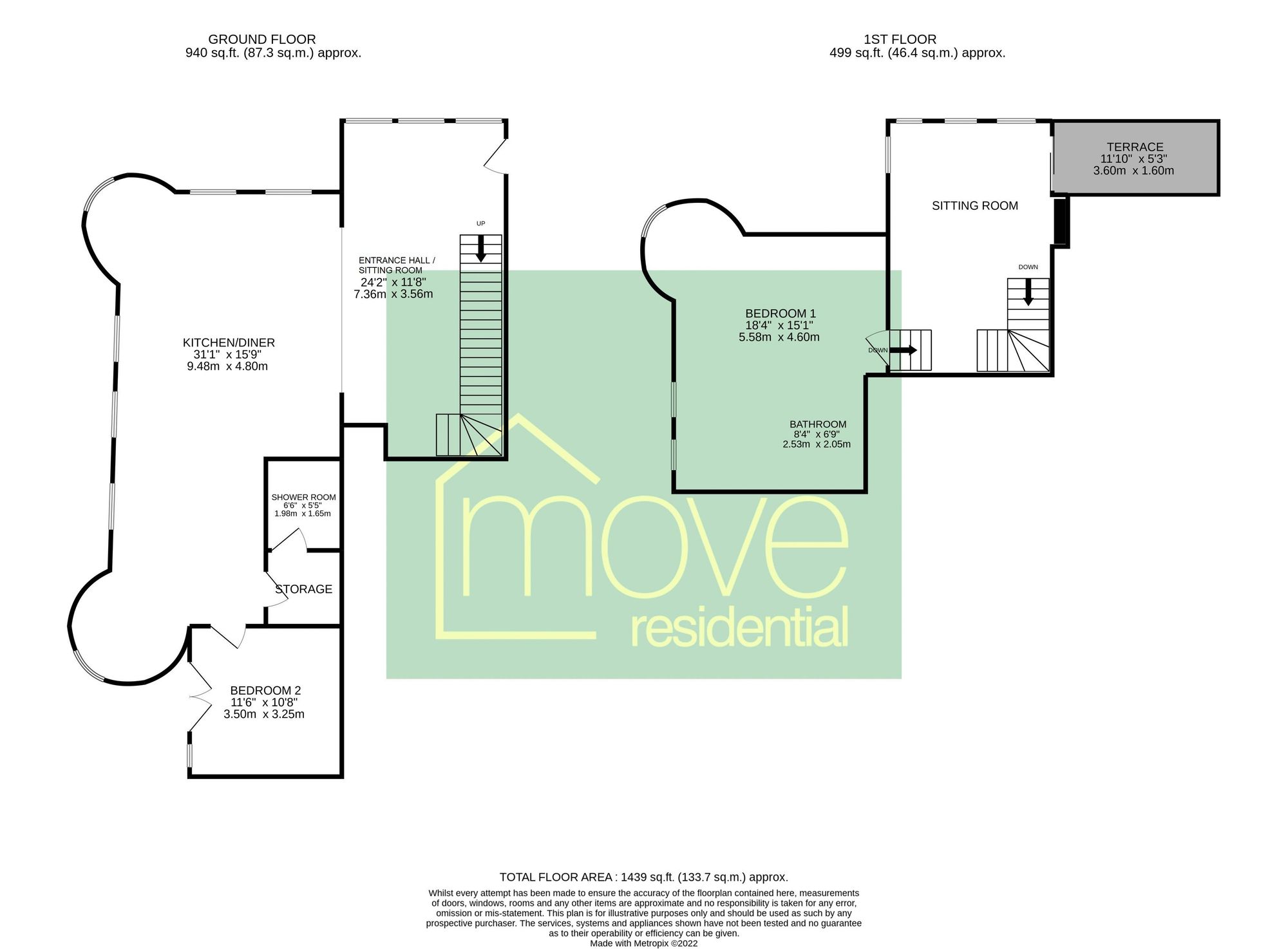 Flat 1a, 8 Farr Hall Drive, Wirral floorplan