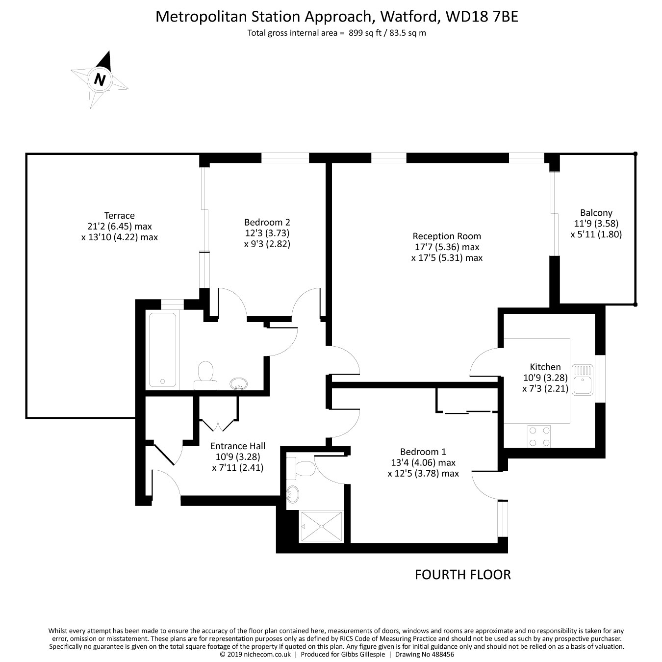 2 Bedrooms Flat for sale in Westmount Apartments, Metropolitan Station Approach, Watford WD18