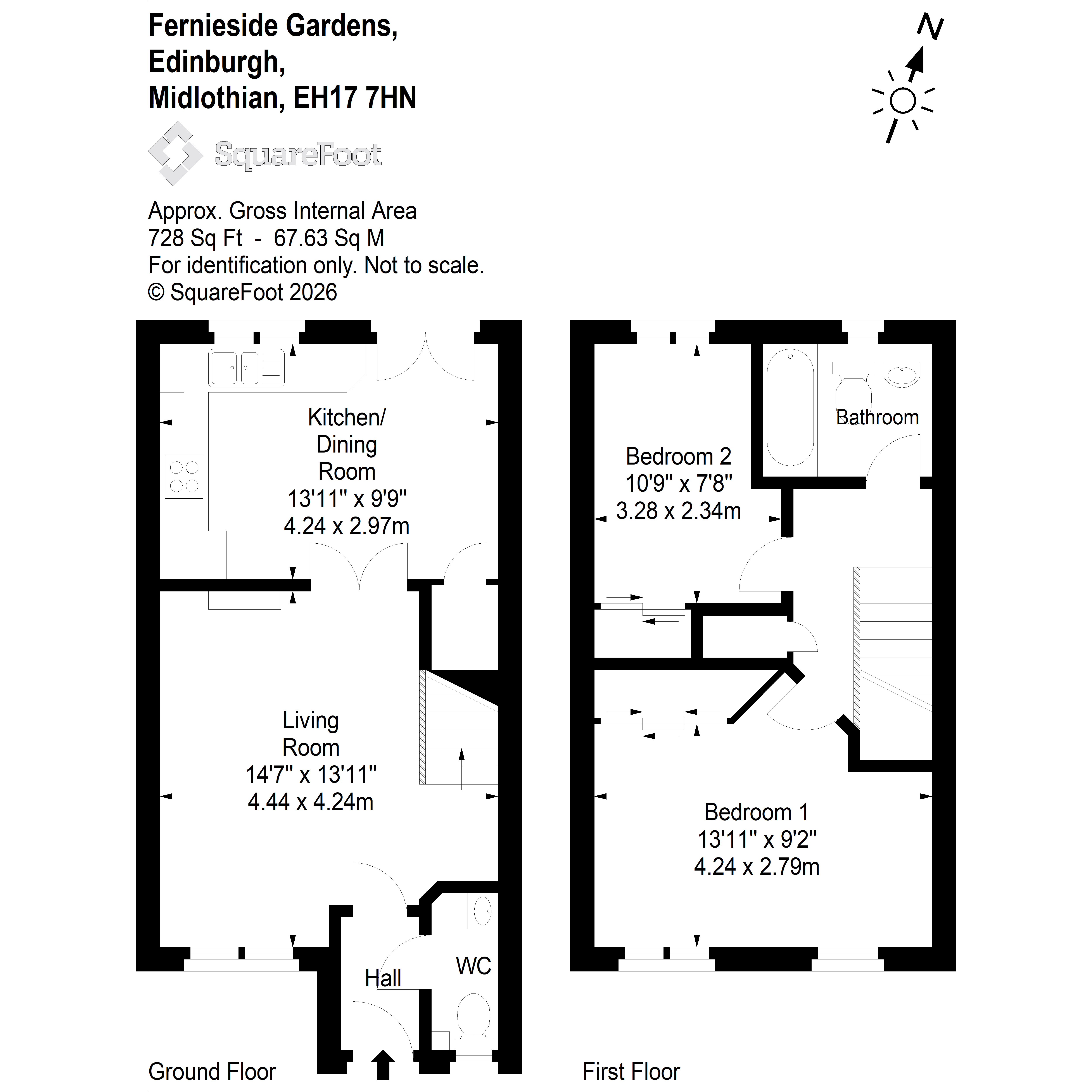 6, Fernieside Gardens, Edinburgh floorplan