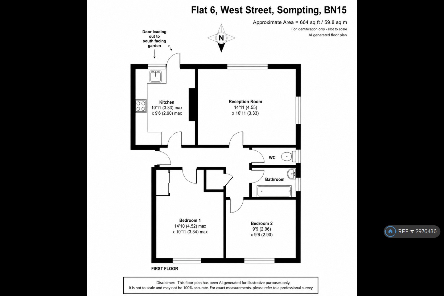 Flat, Stocks House West St, Lancing floorplan
