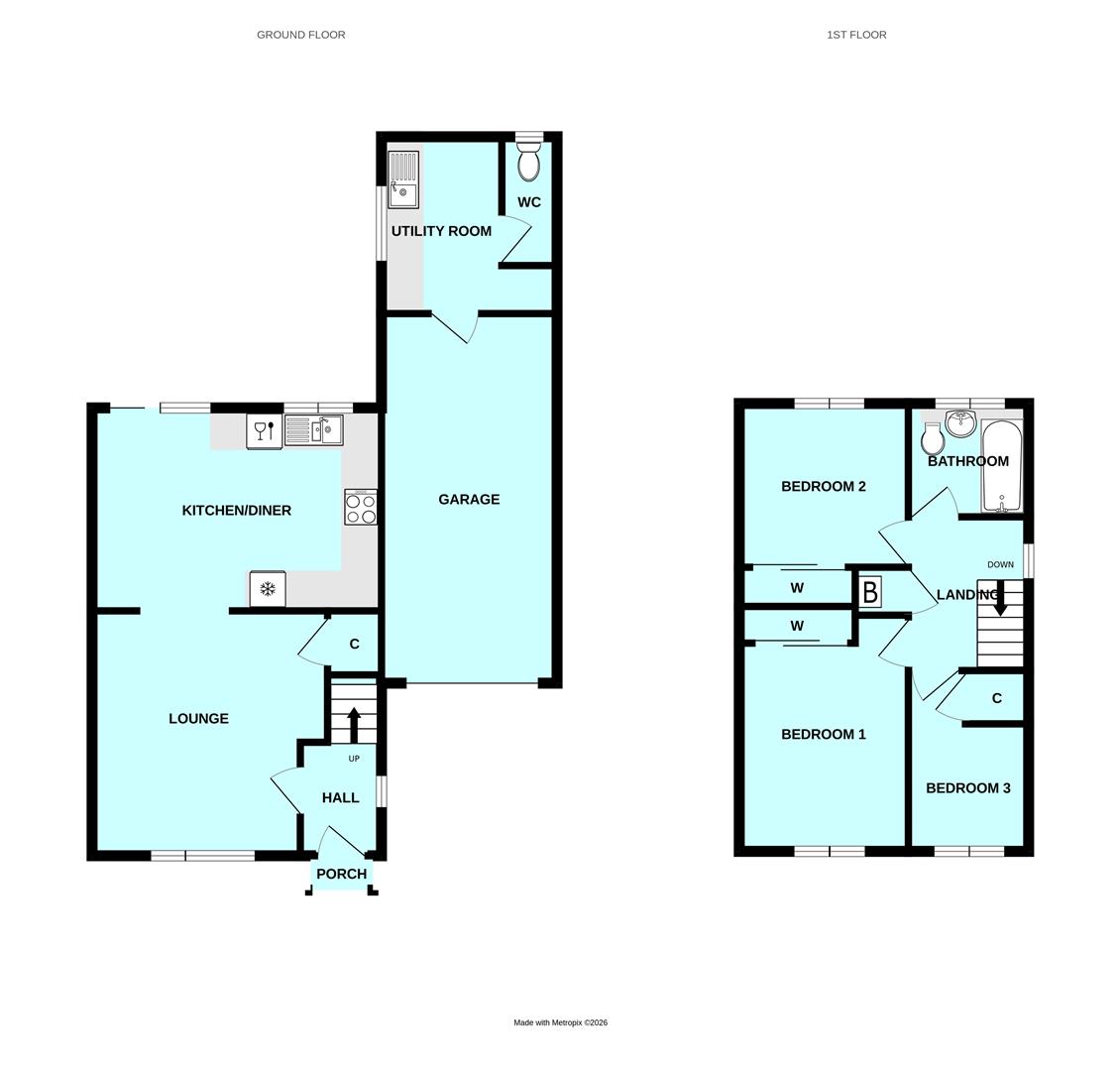 11, Holly Park Close, Plymouth floorplan