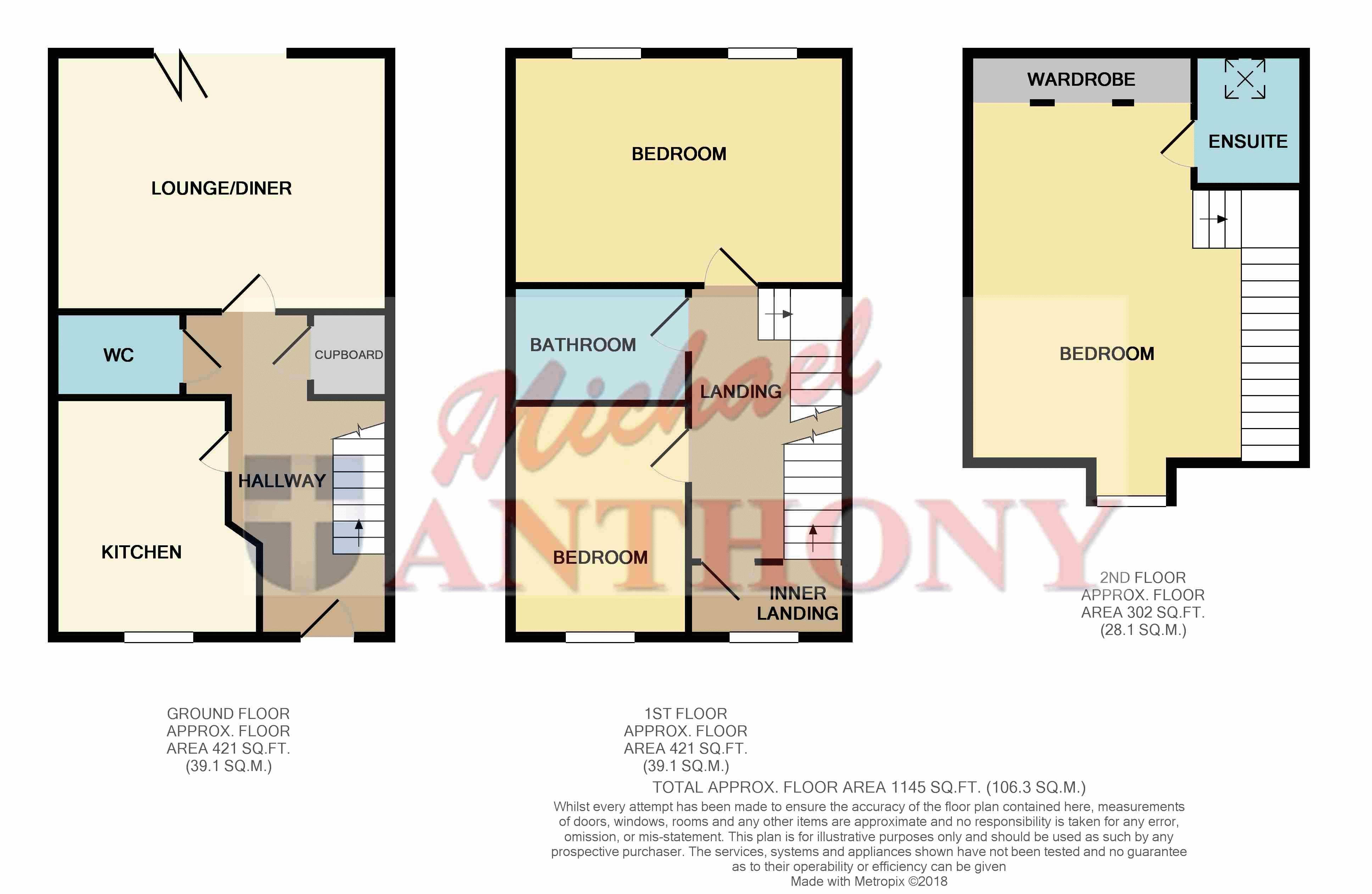 3 Bedrooms Town house for sale in Ascension Gardens, Bletchley, Milton Keynes MK3