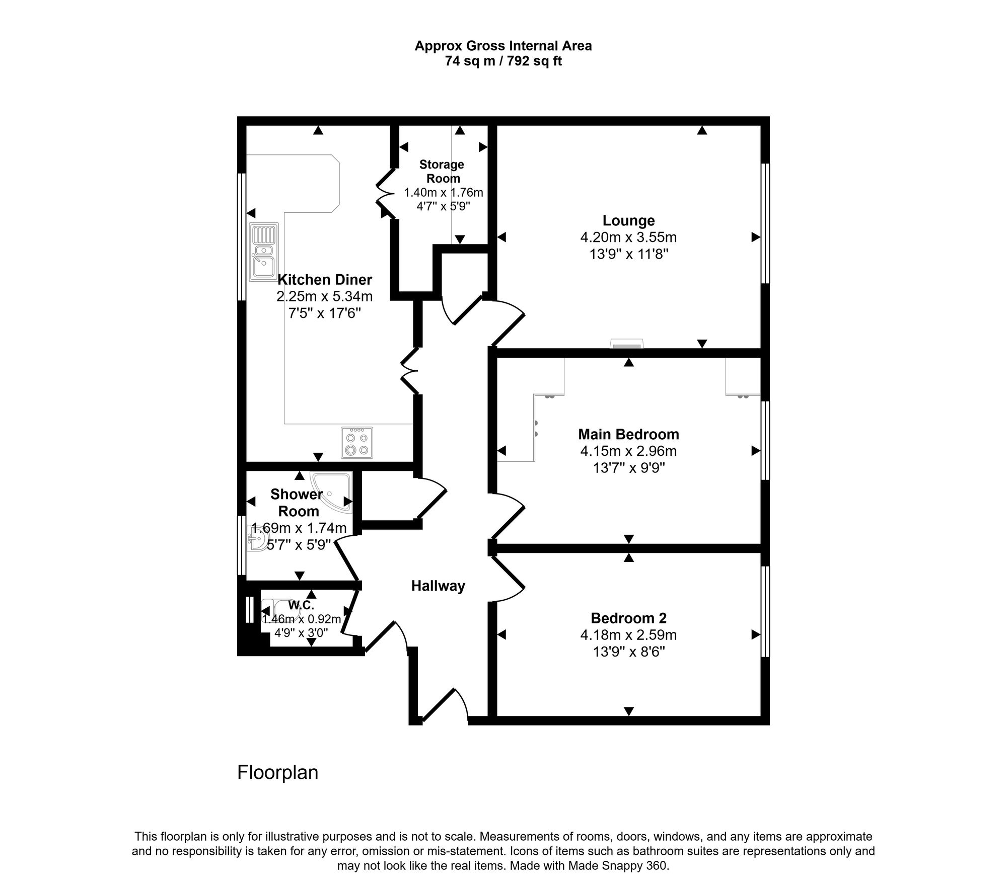 Beaumont Grove, Wigan floorplan
