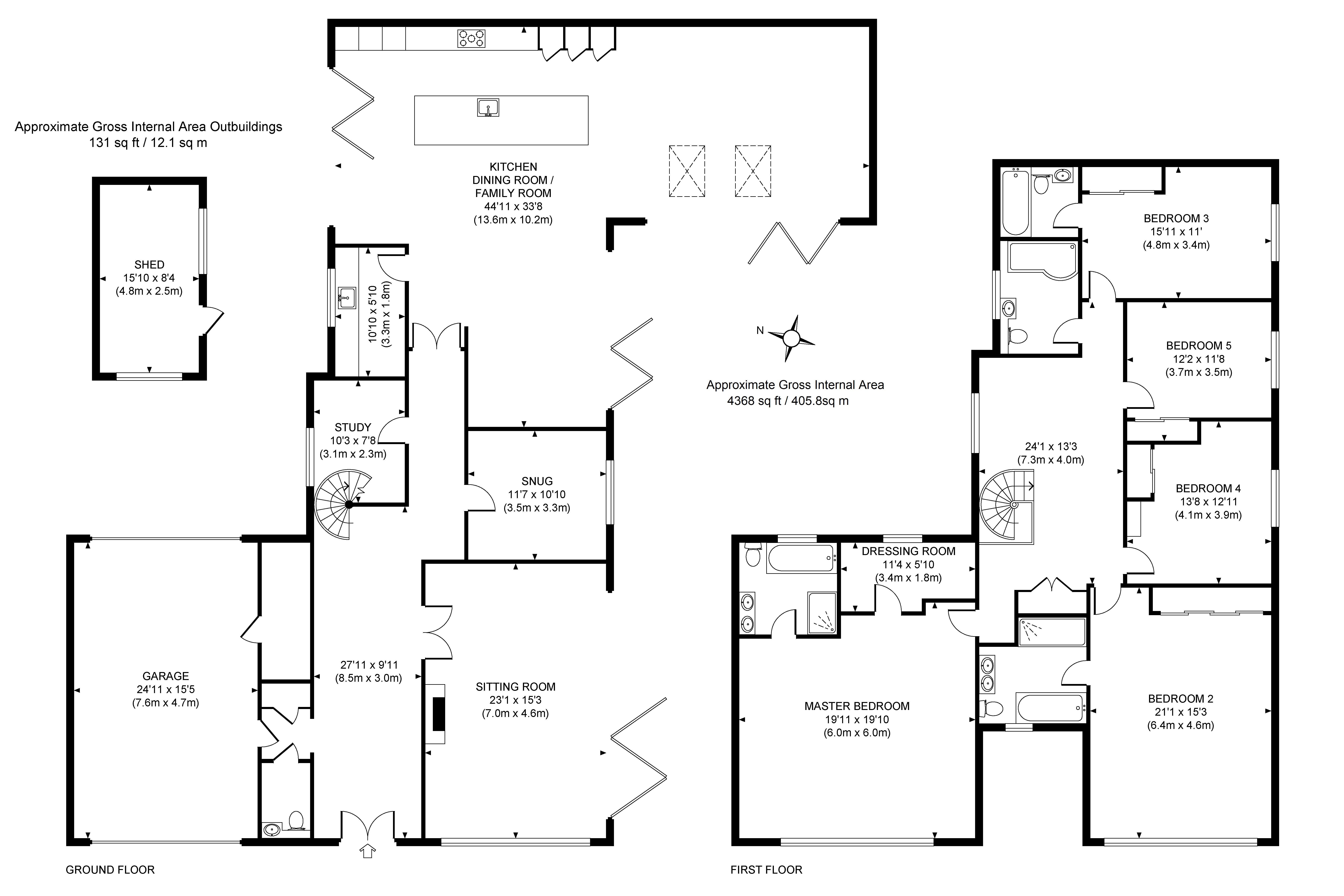 5 Bedrooms Detached house for sale in Horsell, Woking, Surrey GU21