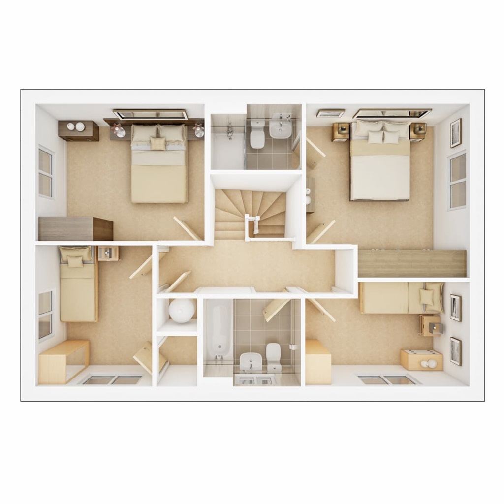The Trusdale - Plot 372, Half Penny Meadows, Pendle Road, Clitheroe floorplan