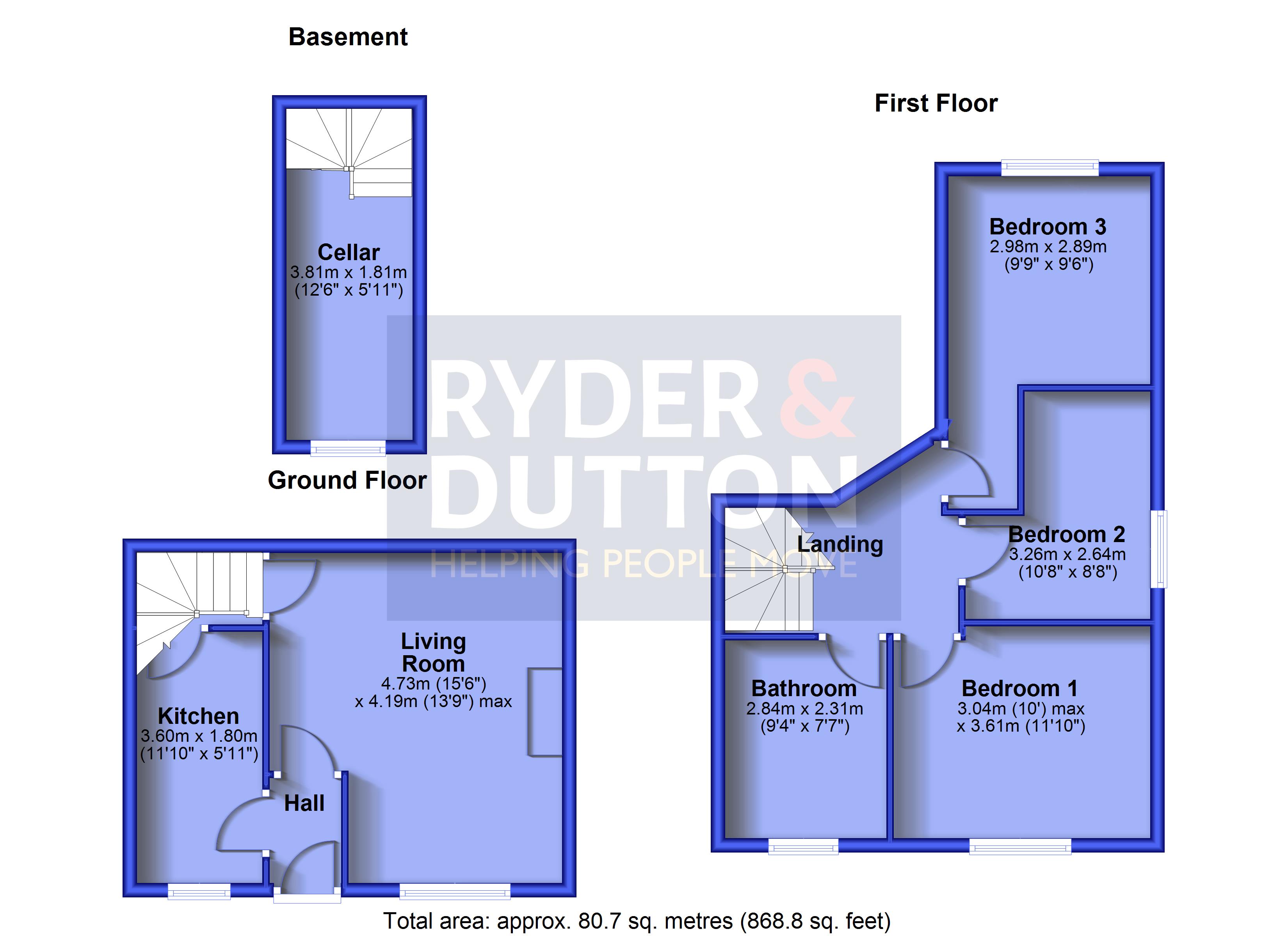 16, Calder Avenue, West Yorkshire floorplan