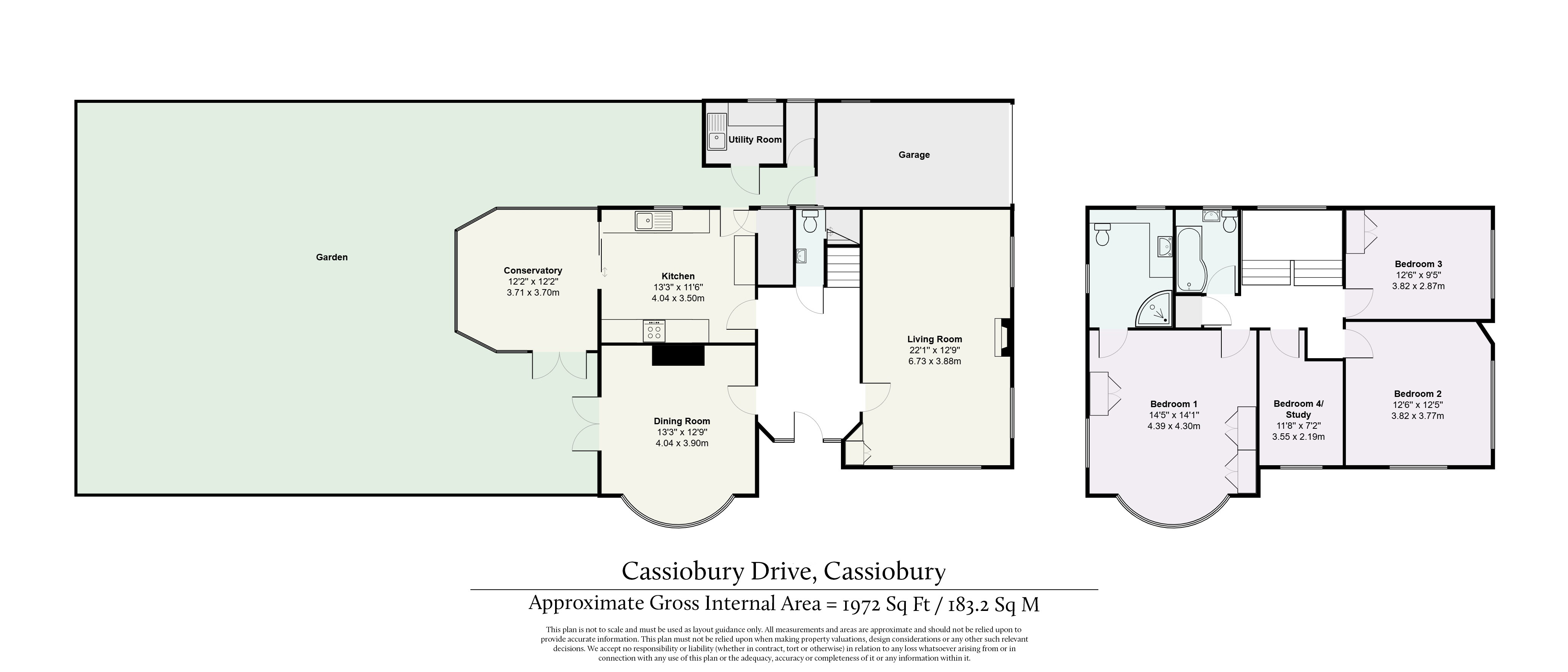 105, Cassiobury Drive, Watford floorplan