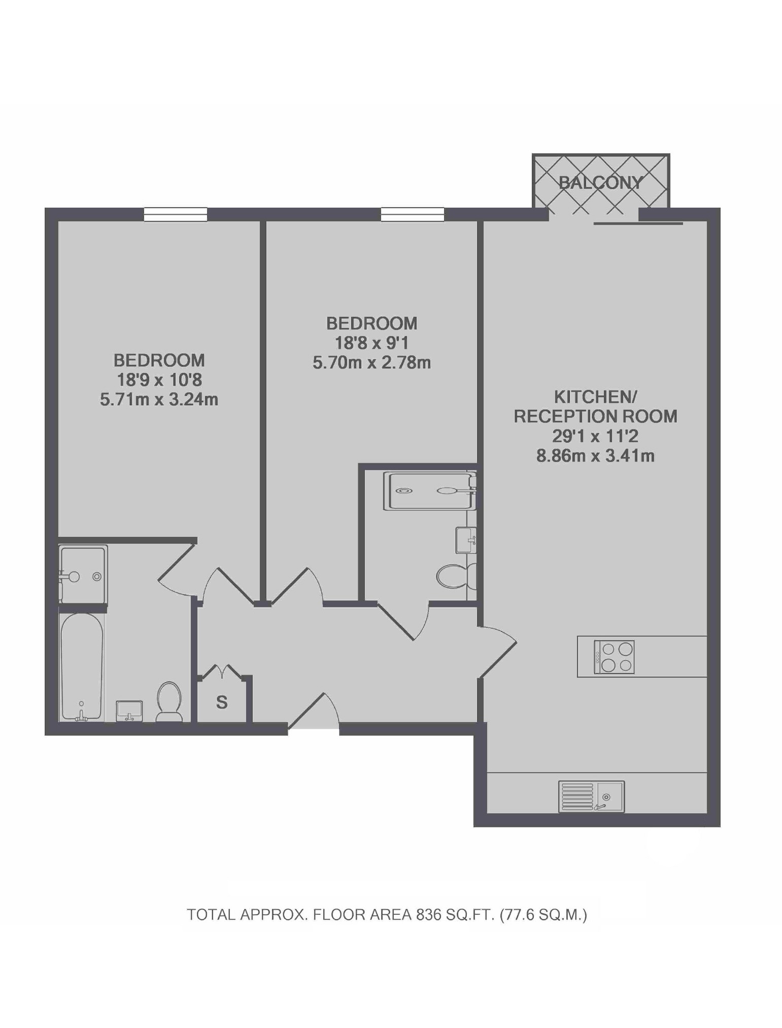 2 Bedrooms Flat for sale in Alexandra Avenue, London SW11