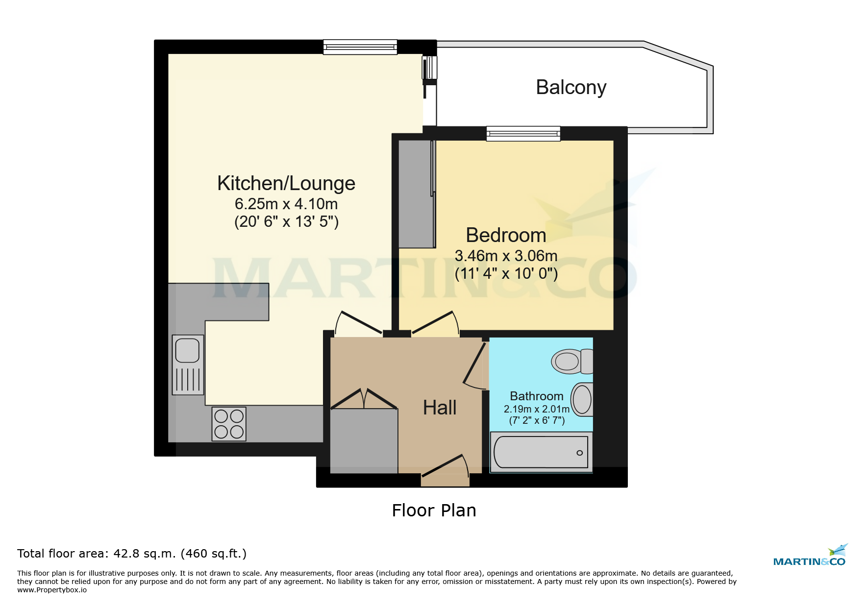 Flat 101, 50, Flagstaff Road, Green Park, Reading floorplan