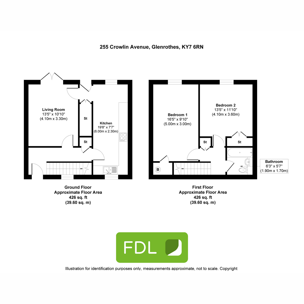255, Crowlin Avenue, Glenrothes floorplan