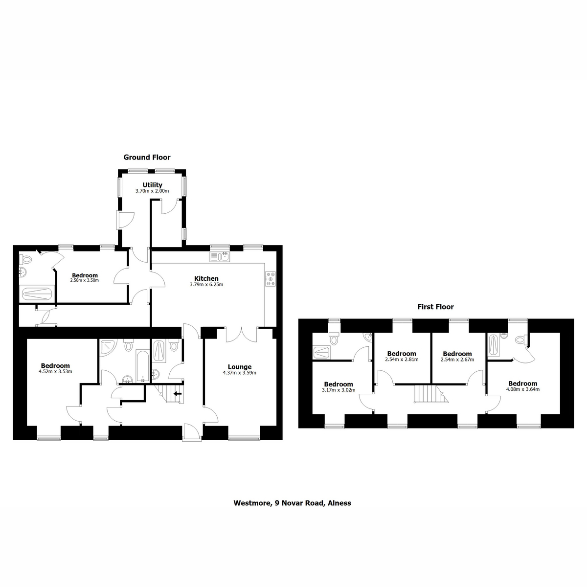 9, Novar Road, Alness floorplan