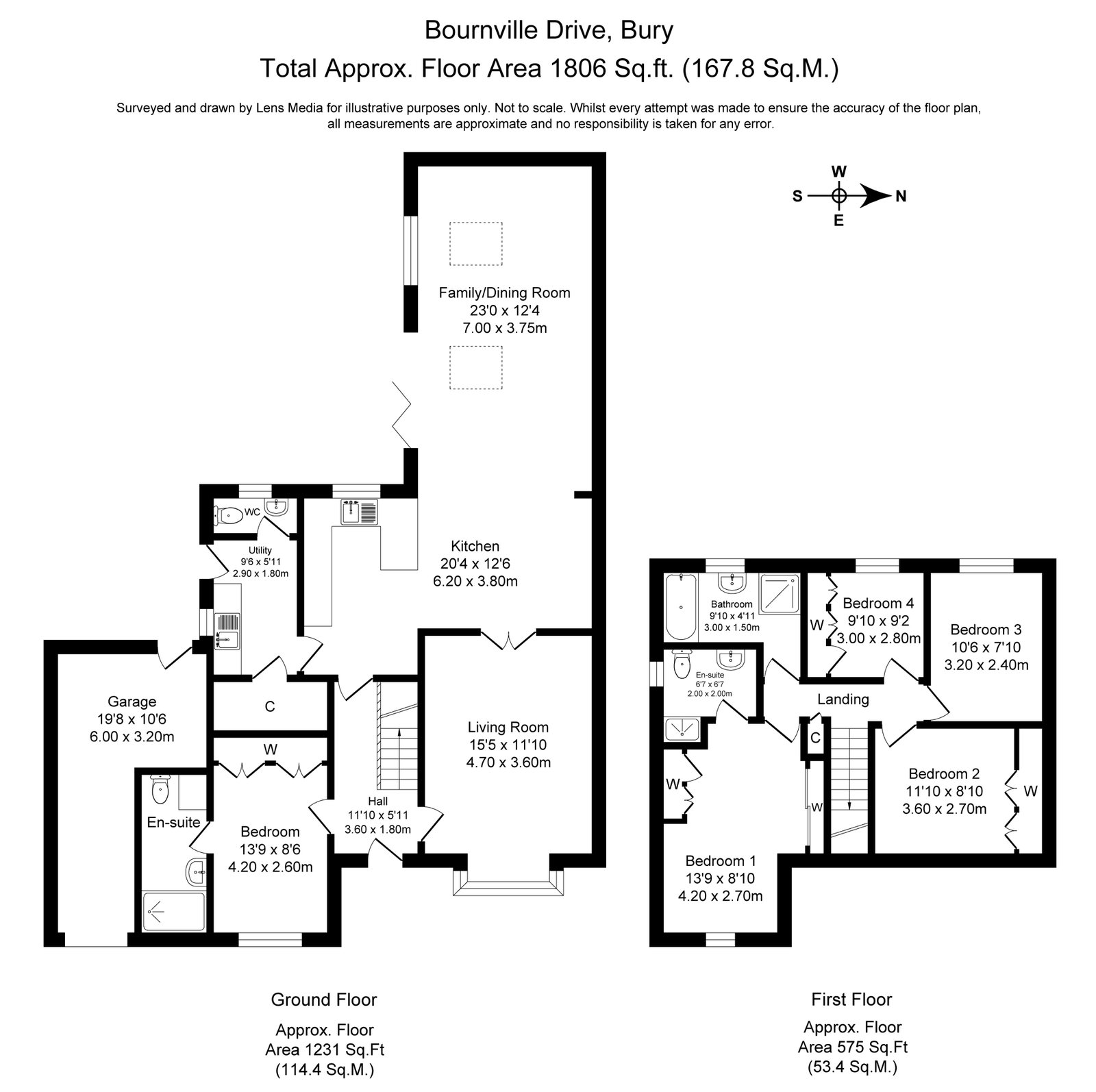 19, Bournville Drive, Bury floorplan