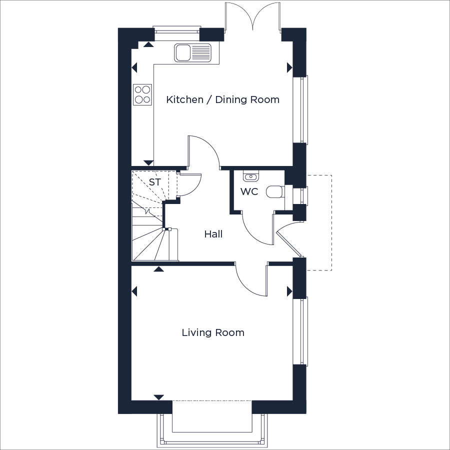 Plot 3., The Primrose, Moor Hall Park, Battle floorplan