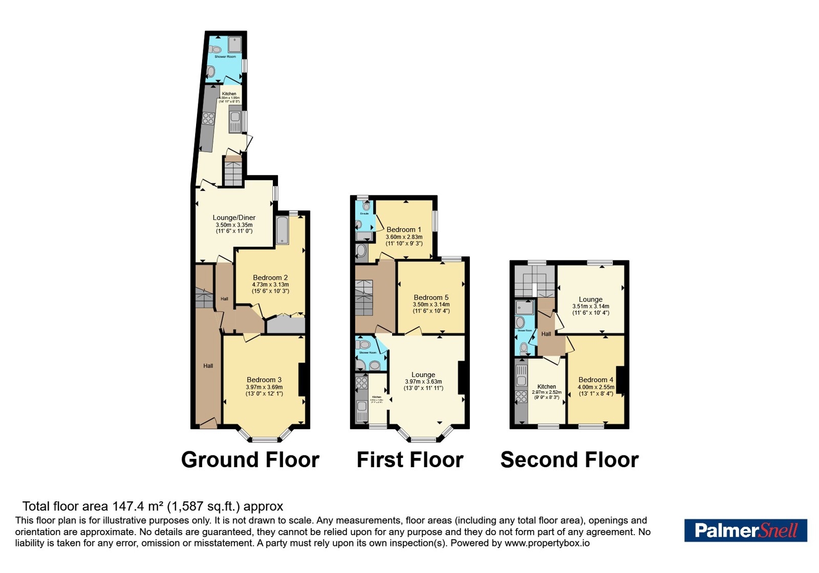 Flat 1-4, 31, St. Michaels Road, Dorset floorplan