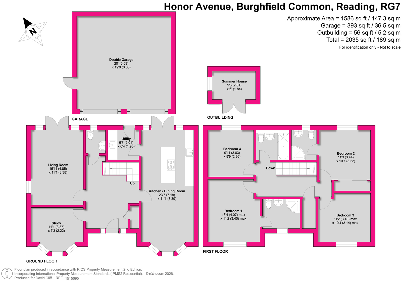 7, Honor Avenue, Reading floorplan
