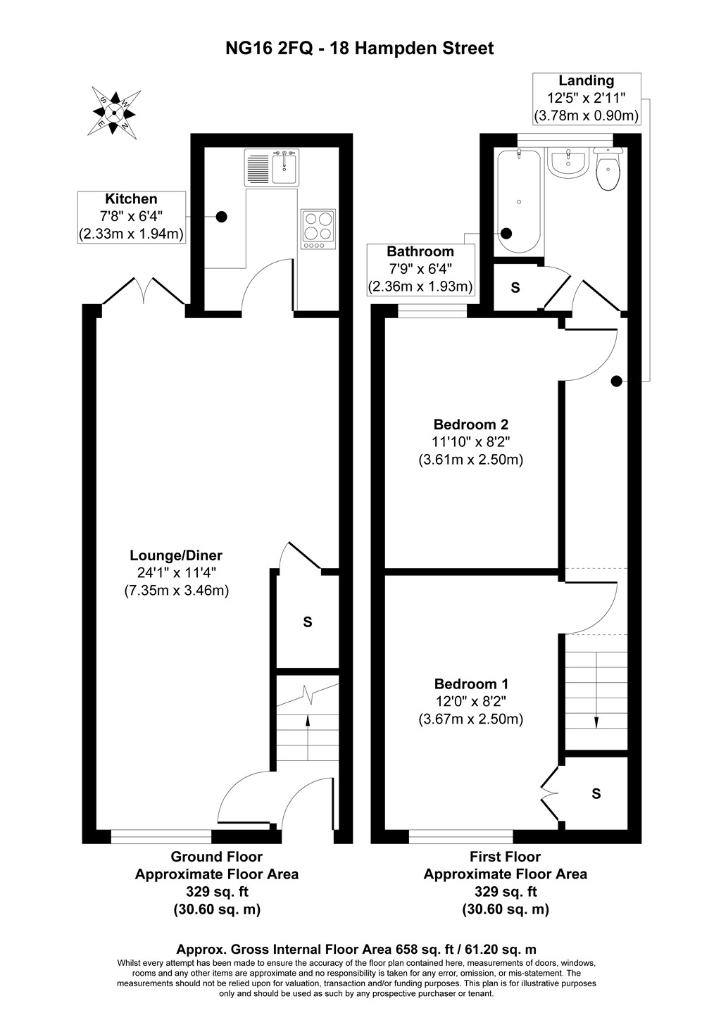 18, Hampden Street, NOTTINGHAM floorplan