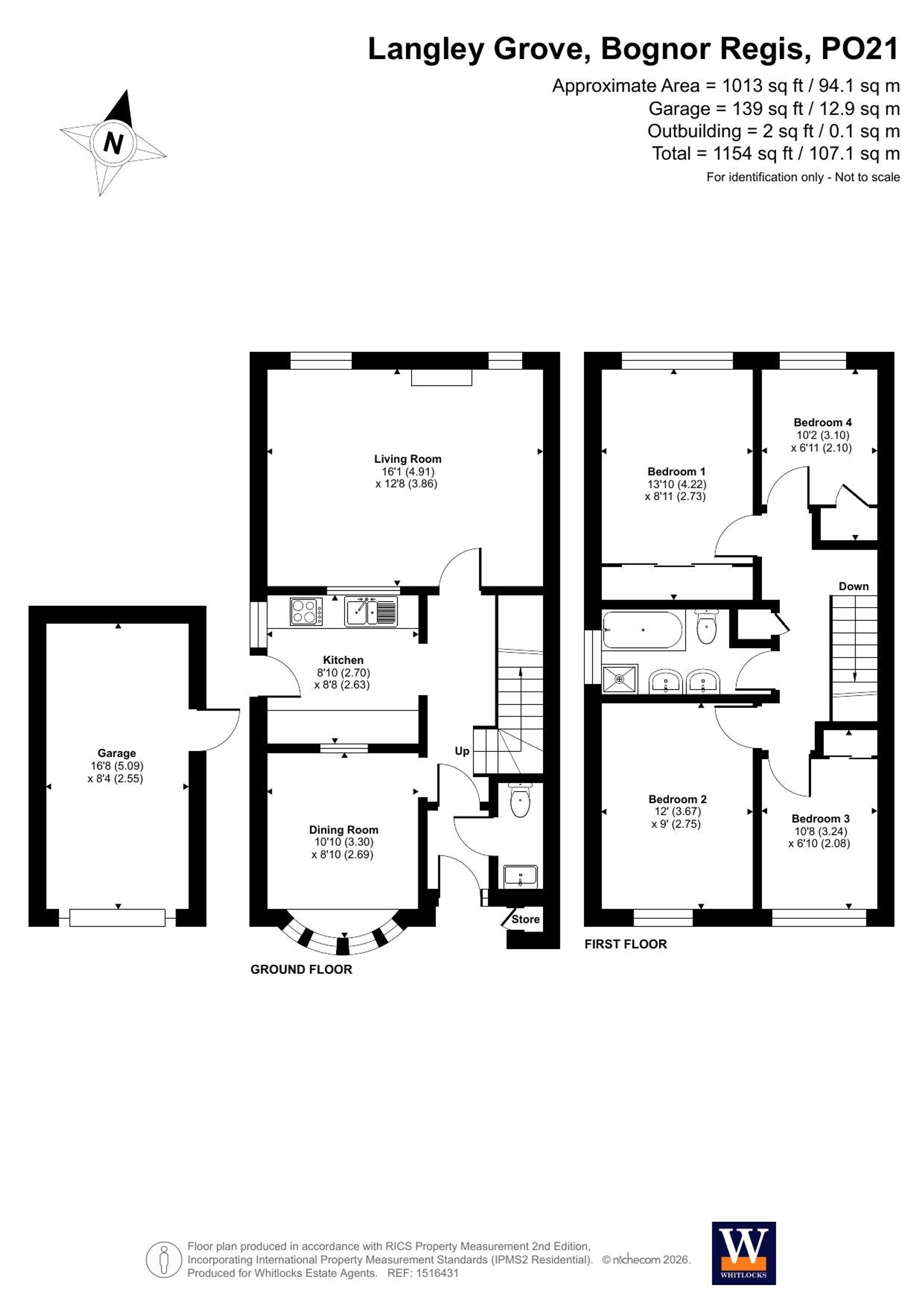 8 Langley Grove, Bognor Regis floorplan