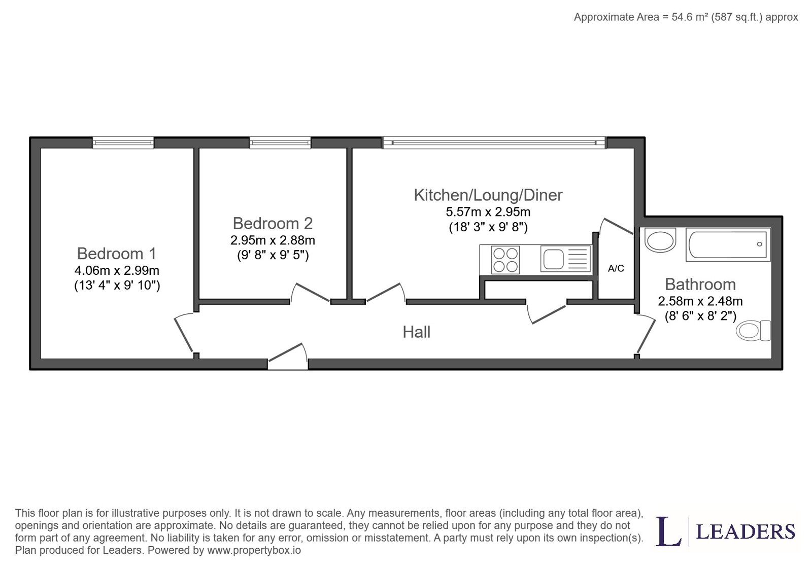 Flat 3, Thames House, Roman Square, Kent floorplan