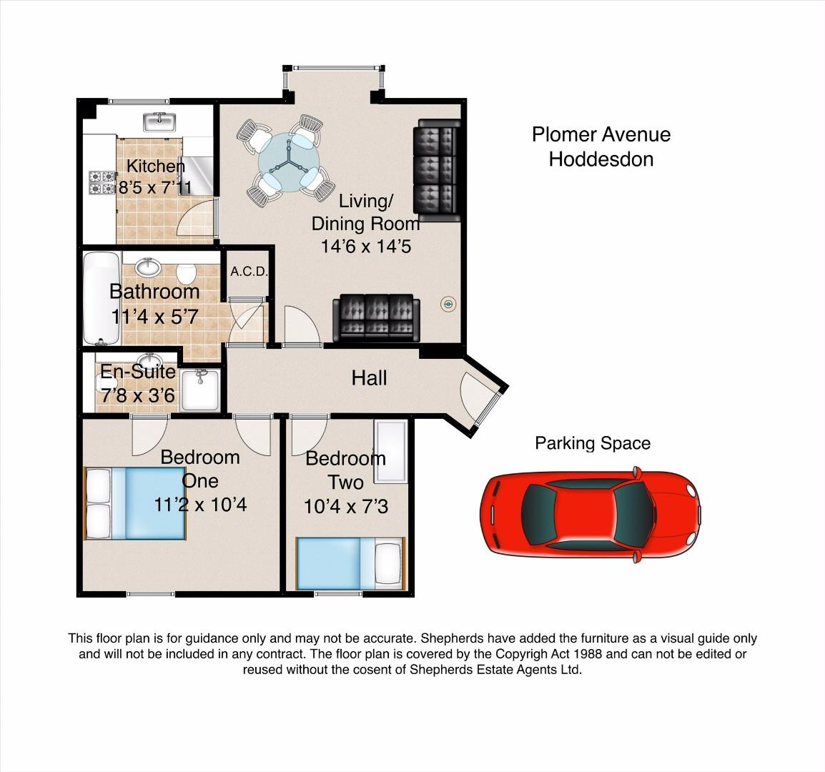 159, Plomer Avenue, Hoddesdon floorplan