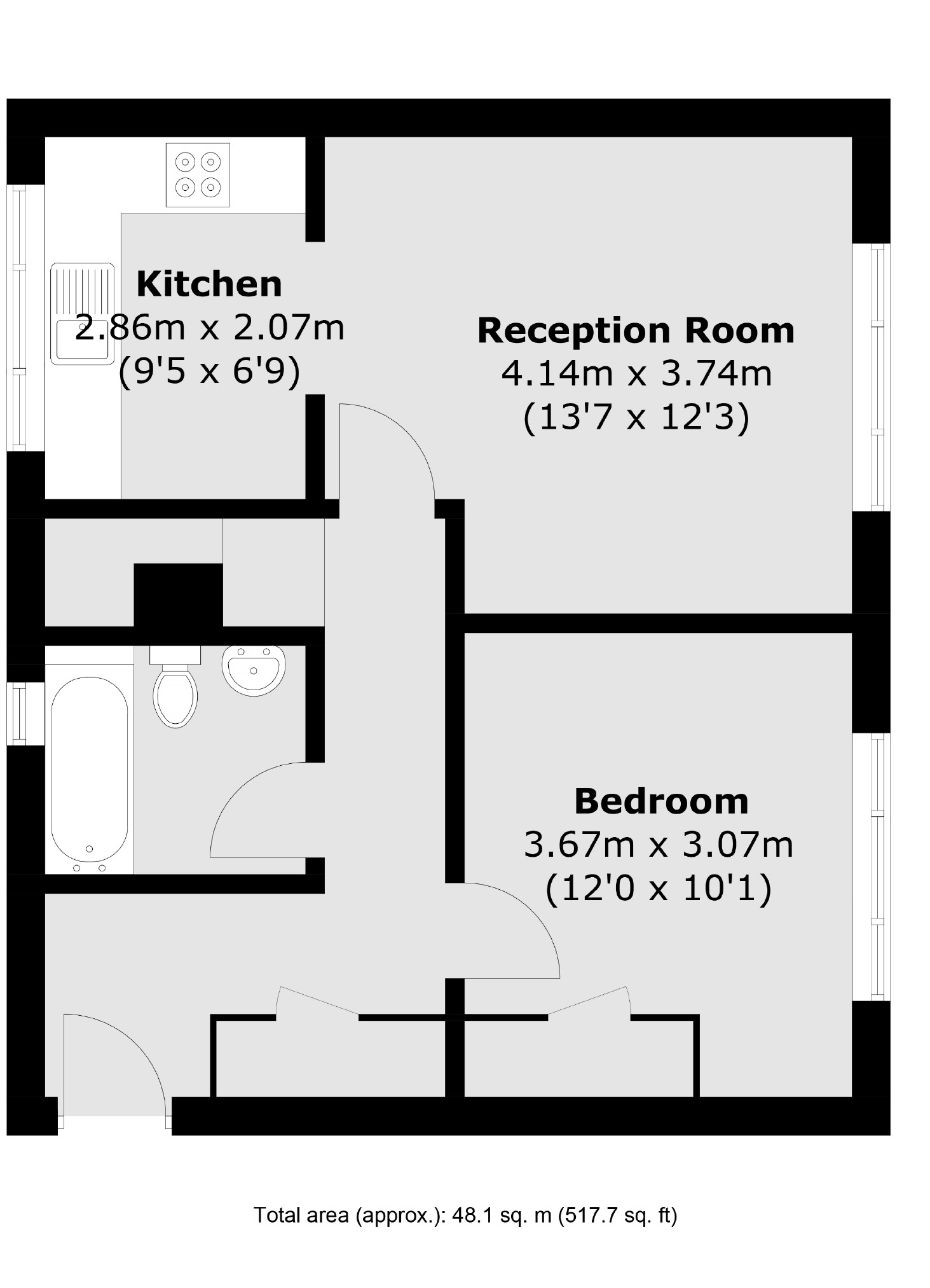 Flat 23, Romily Court, Landridge Road, London floorplan