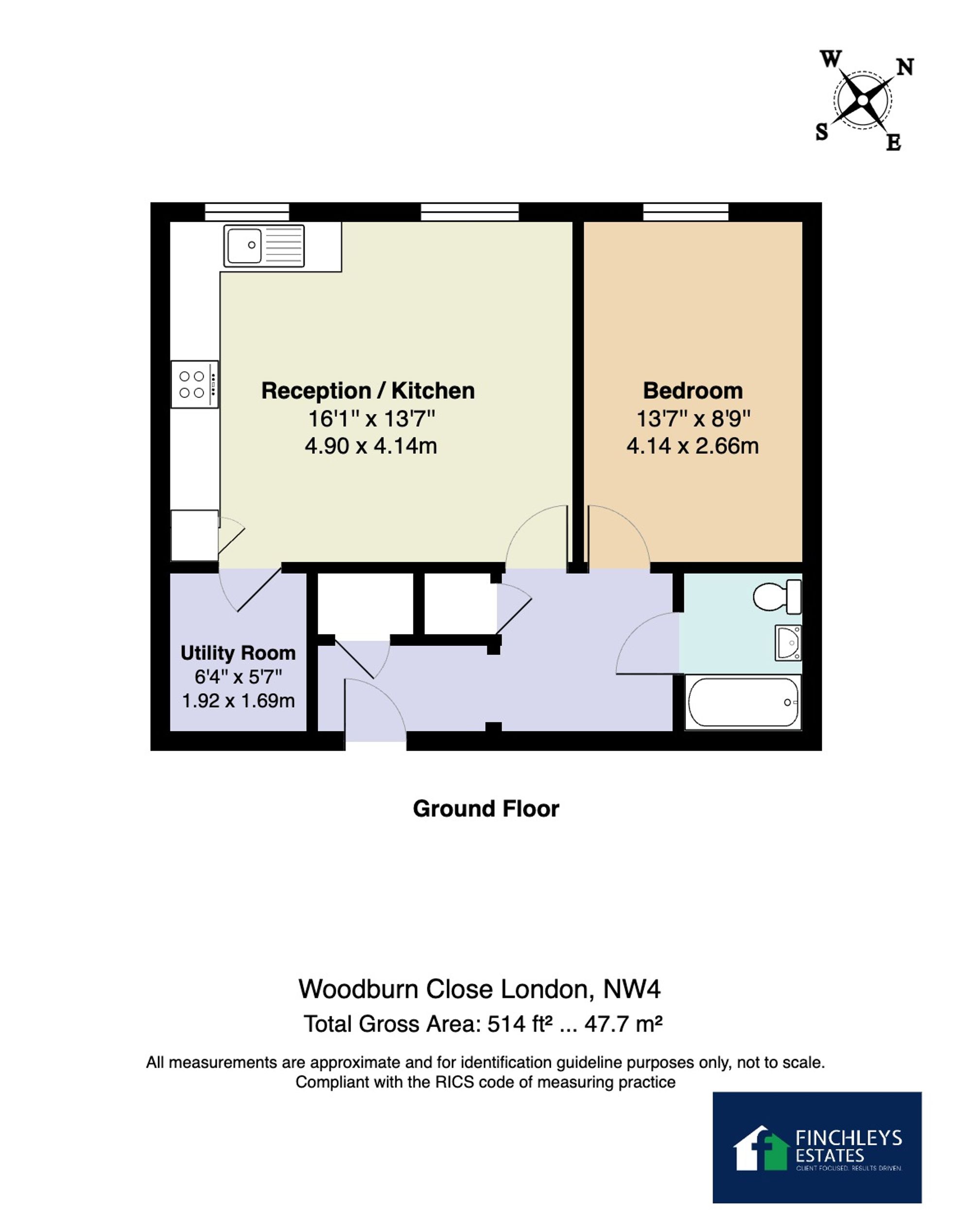 73 Woodburn Close, London floorplan