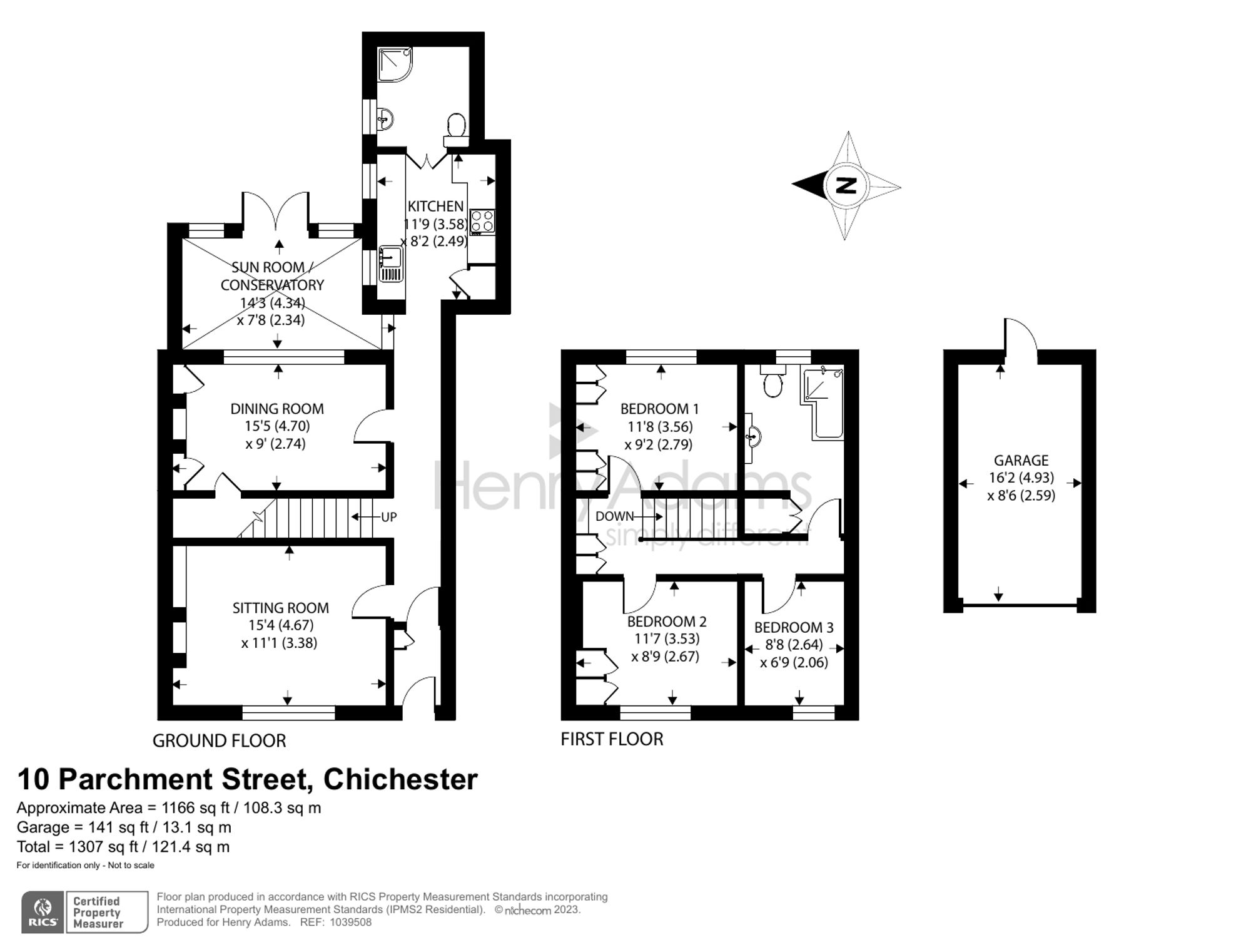 Parchment Street, Chichester PO19, 3 bedroom terraced house for sale