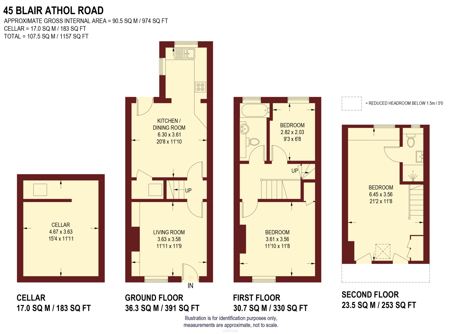 45, Blair Athol Road, Sheffield floorplan