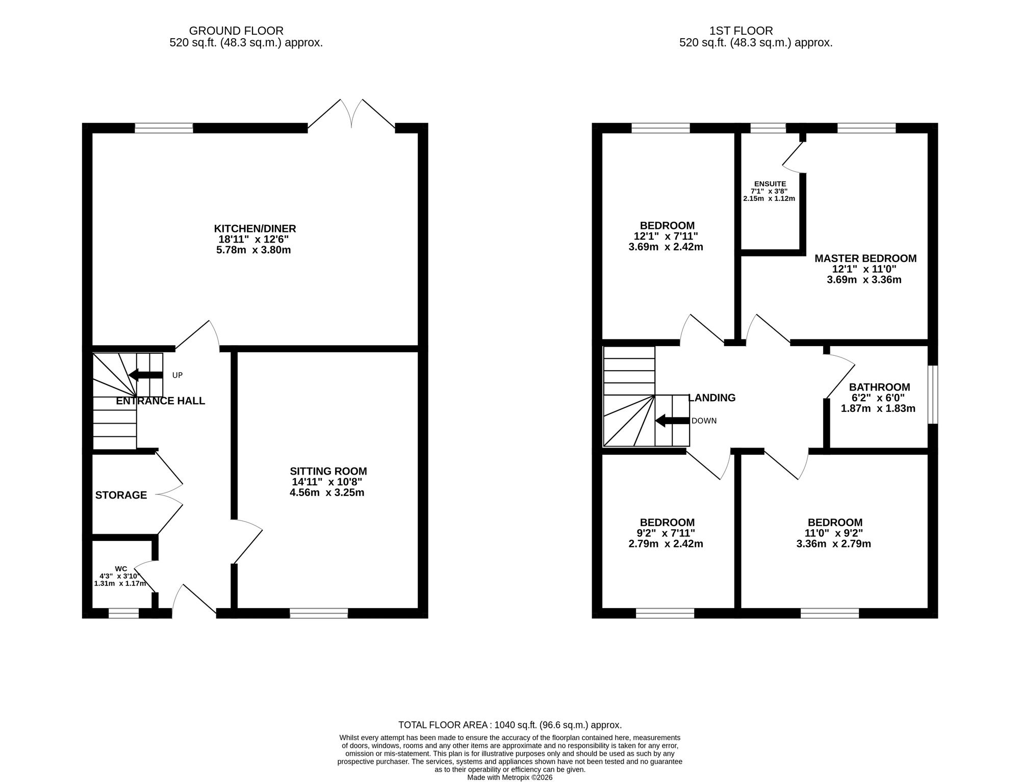 4 Oak Green Road, Warrington floorplan