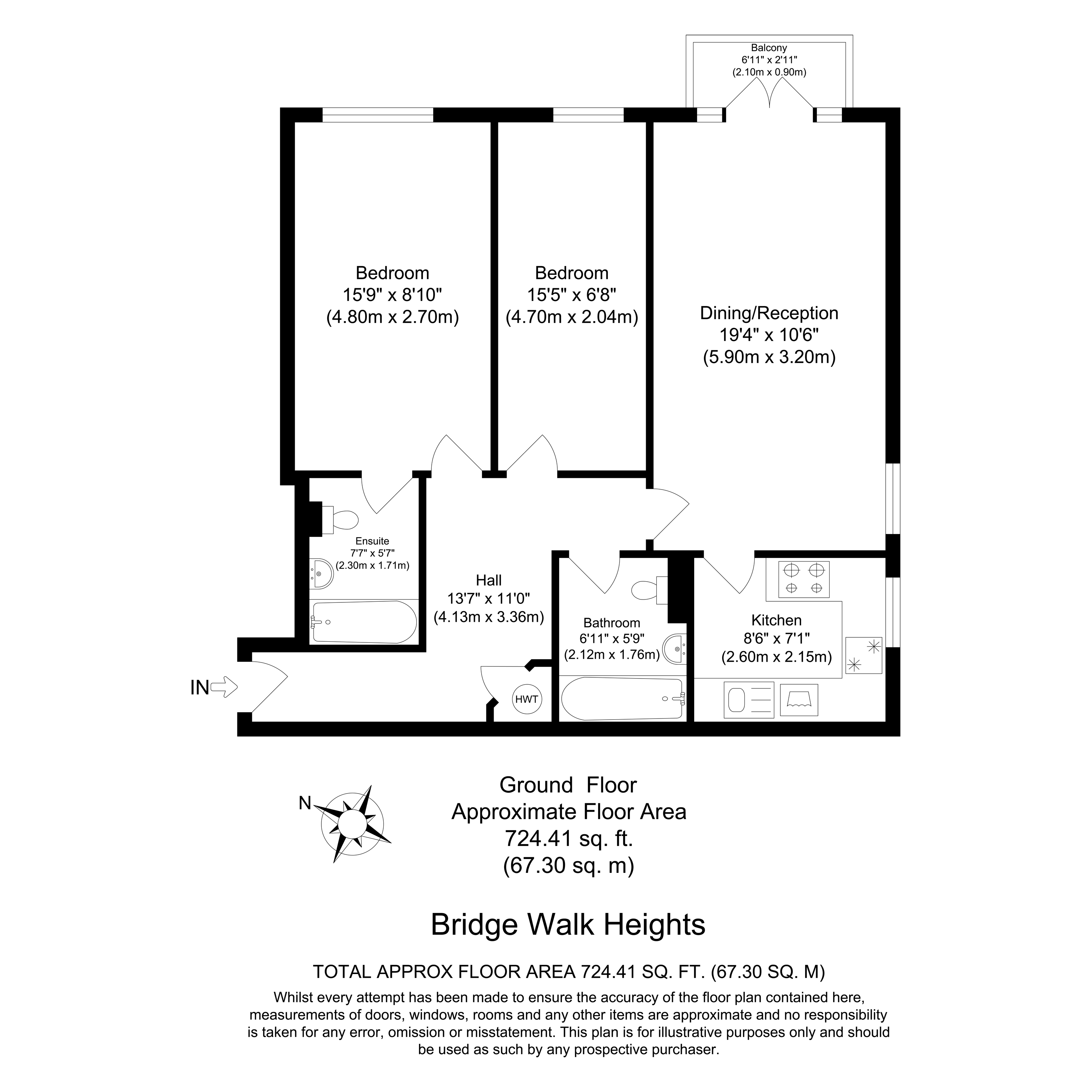 6, Bridgewalk Heights, Bermondsey floorplan