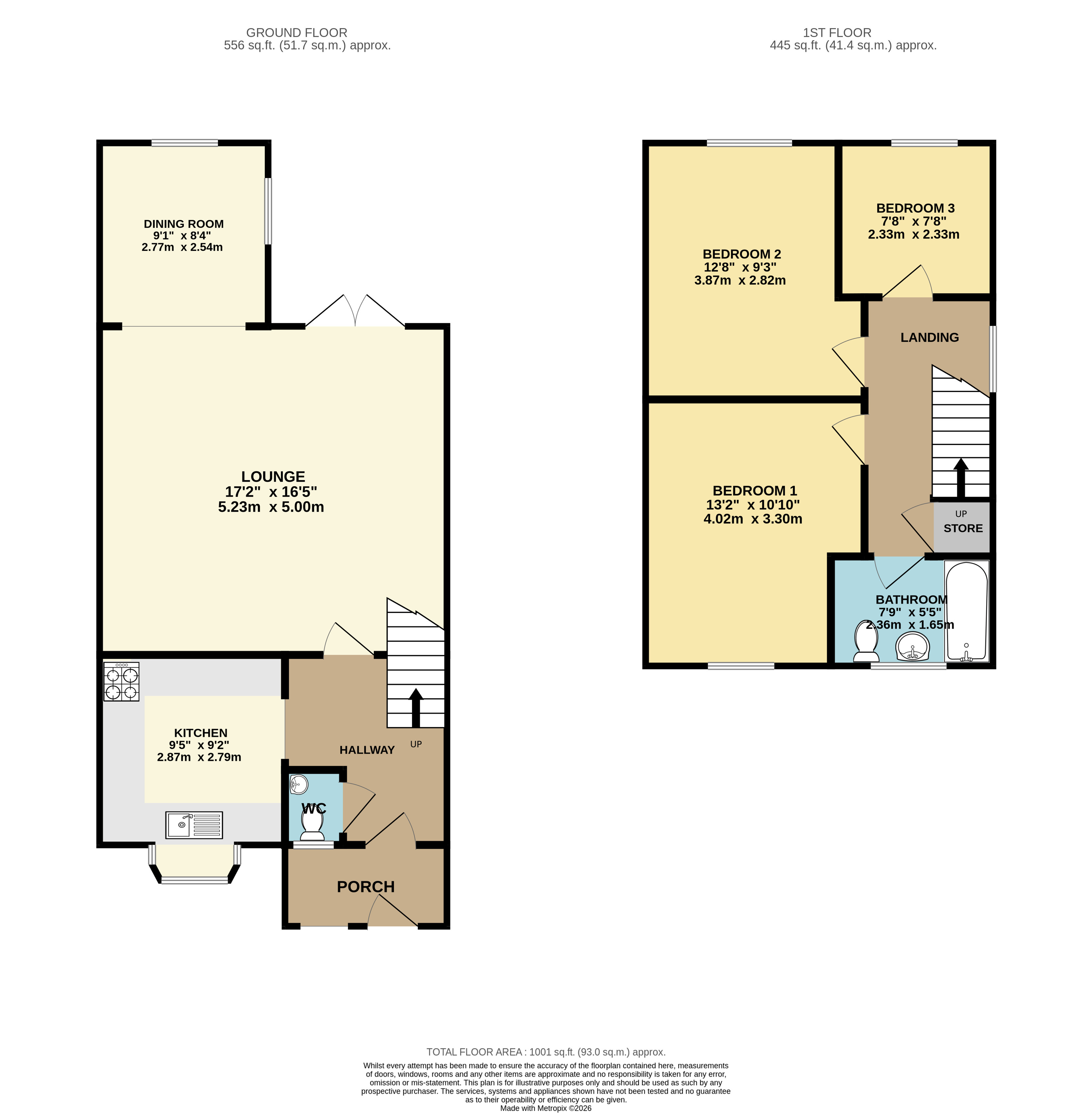 12, Whittingham Close, Bedfordshire floorplan