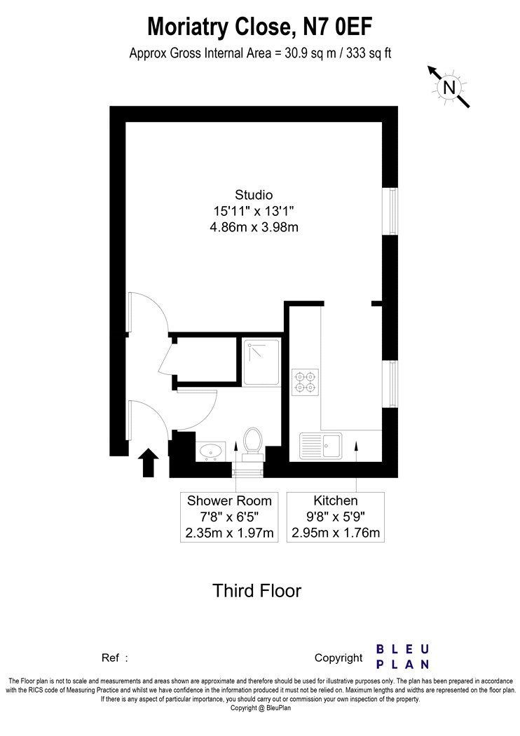 60, Moriatry Close, London floorplan