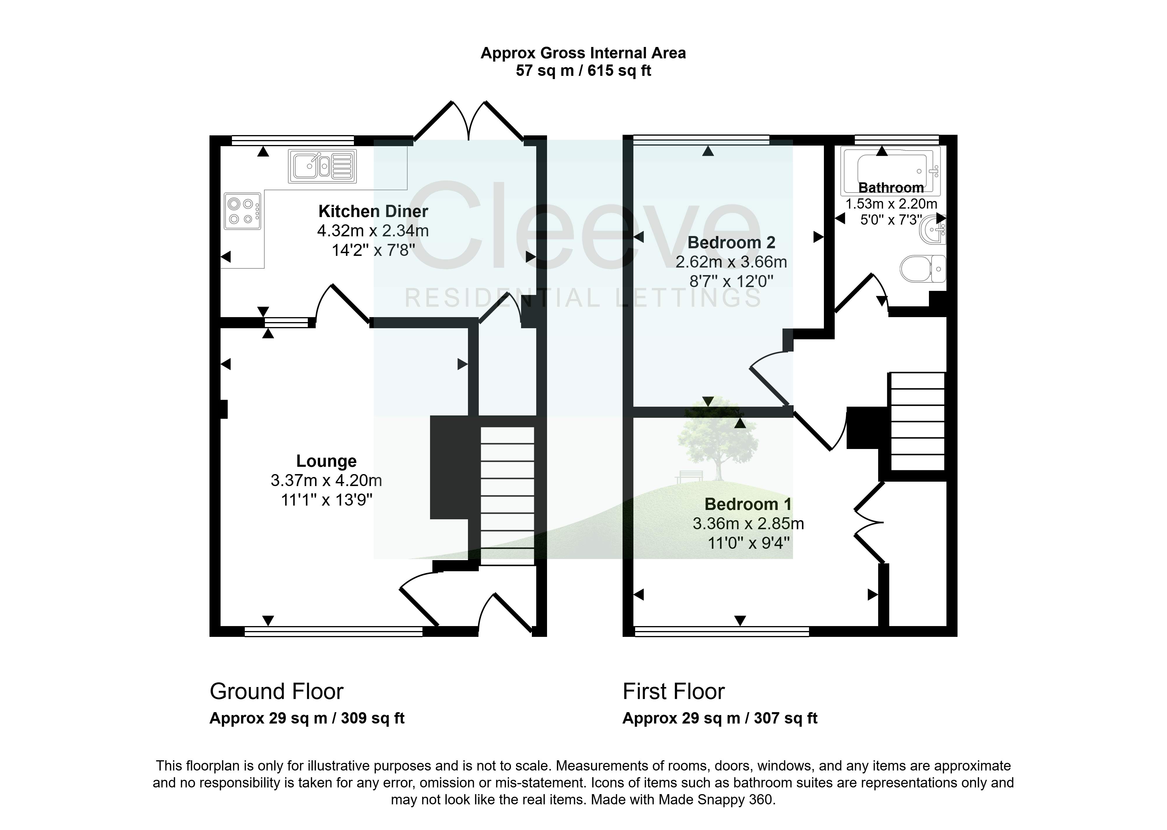 21, Helens Close, Cheltenham floorplan
