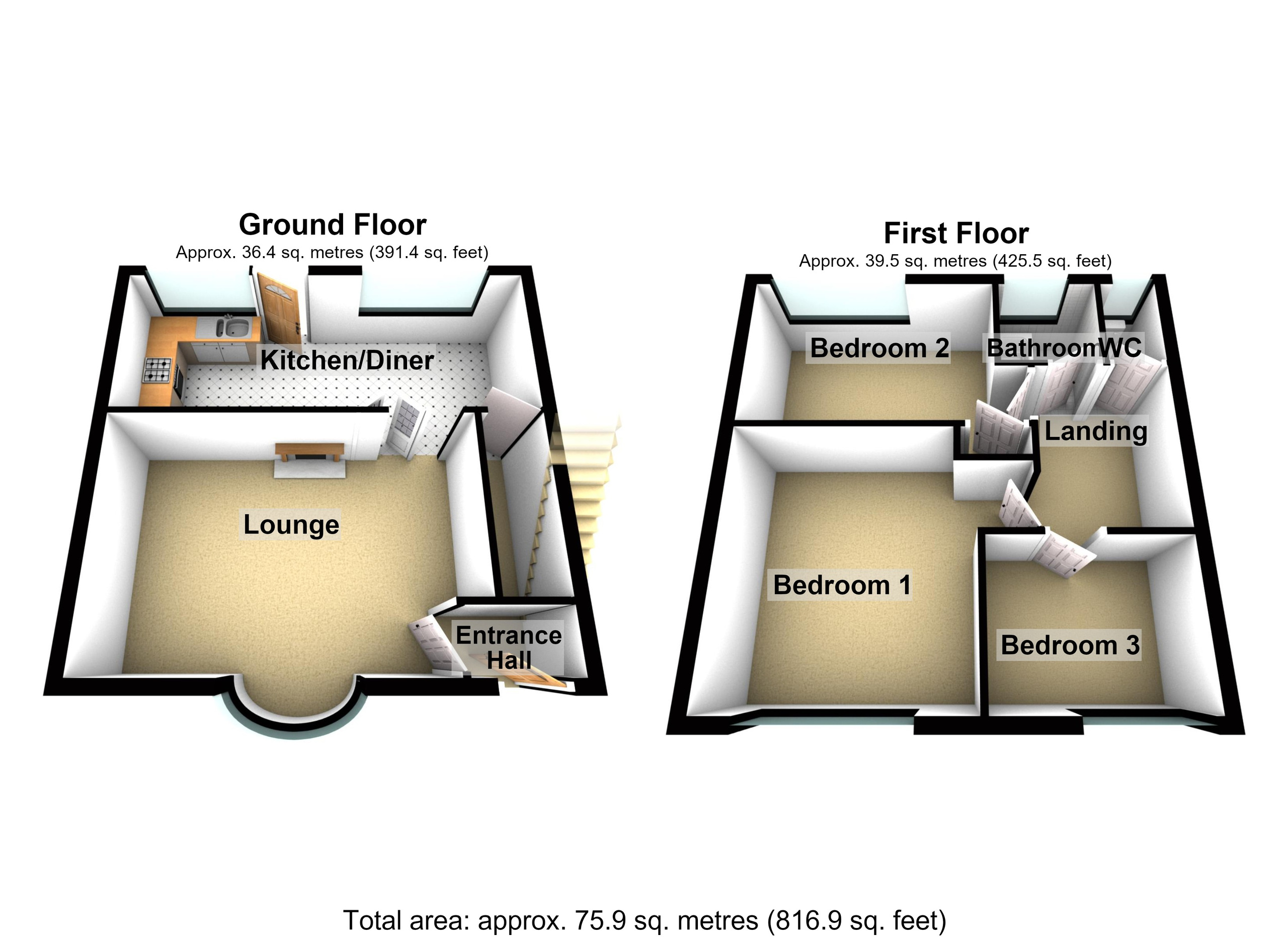 2 Blackthorne Avenue, Merthyr Tydfil floorplan