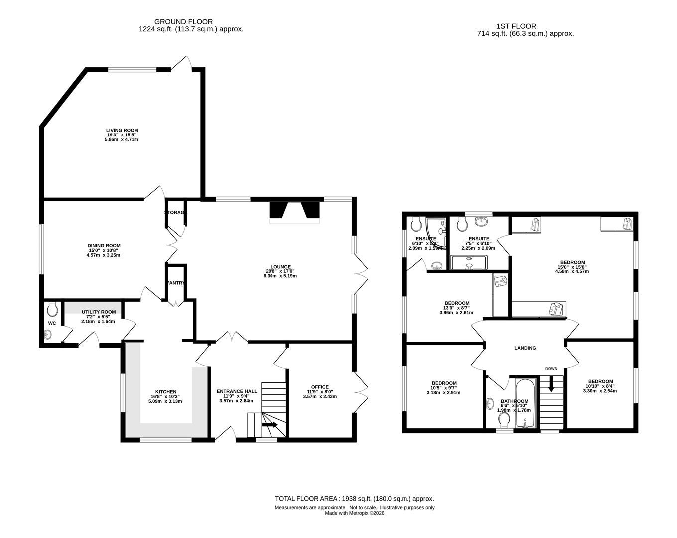 15, Middle Road, Brentwood floorplan