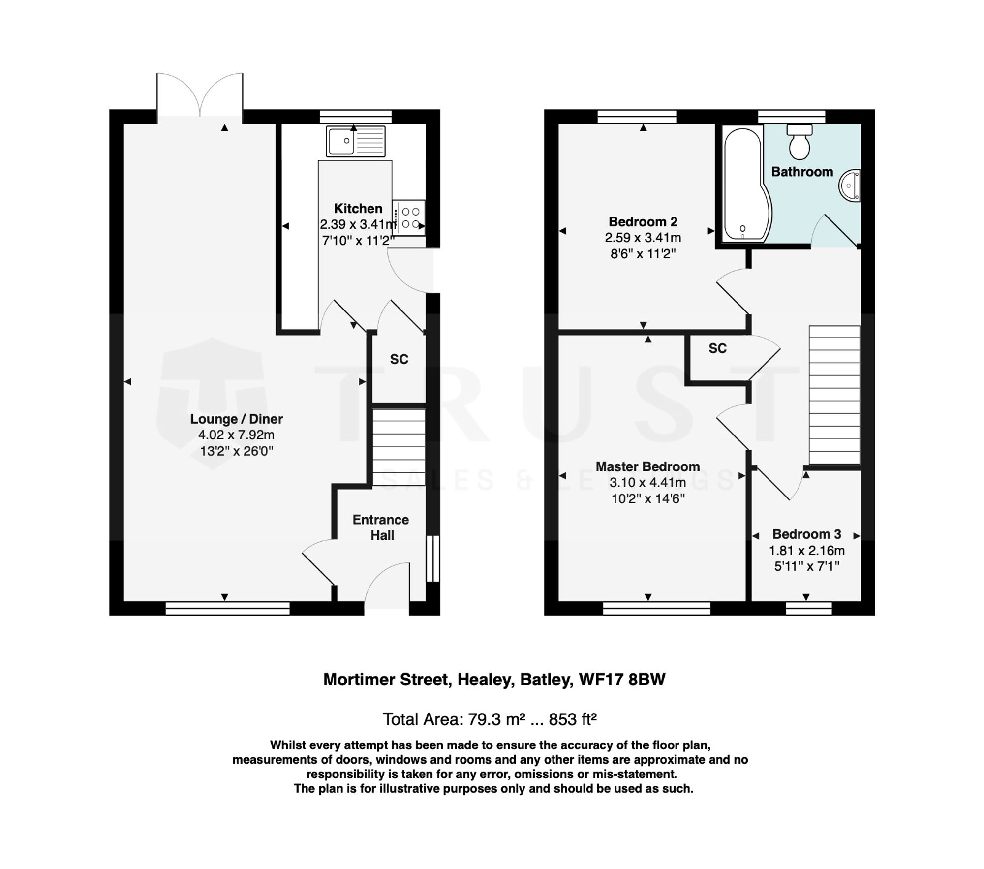 16b Mortimer Street, Batley floorplan
