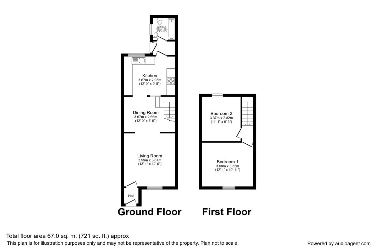 2 Bedrooms Terraced house to rent in Balfour Street, St. Helens WA10