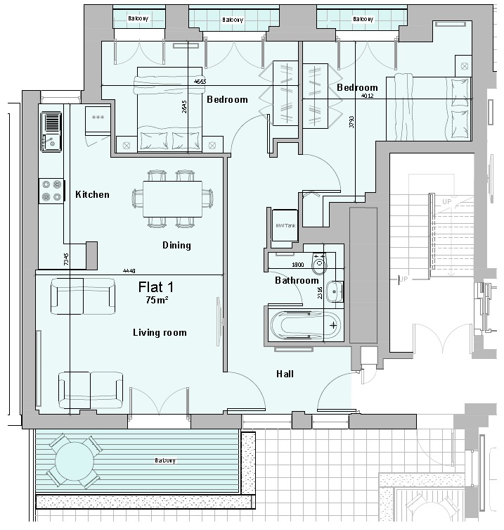 2 Bedrooms Flat to rent in Green Street, London E7