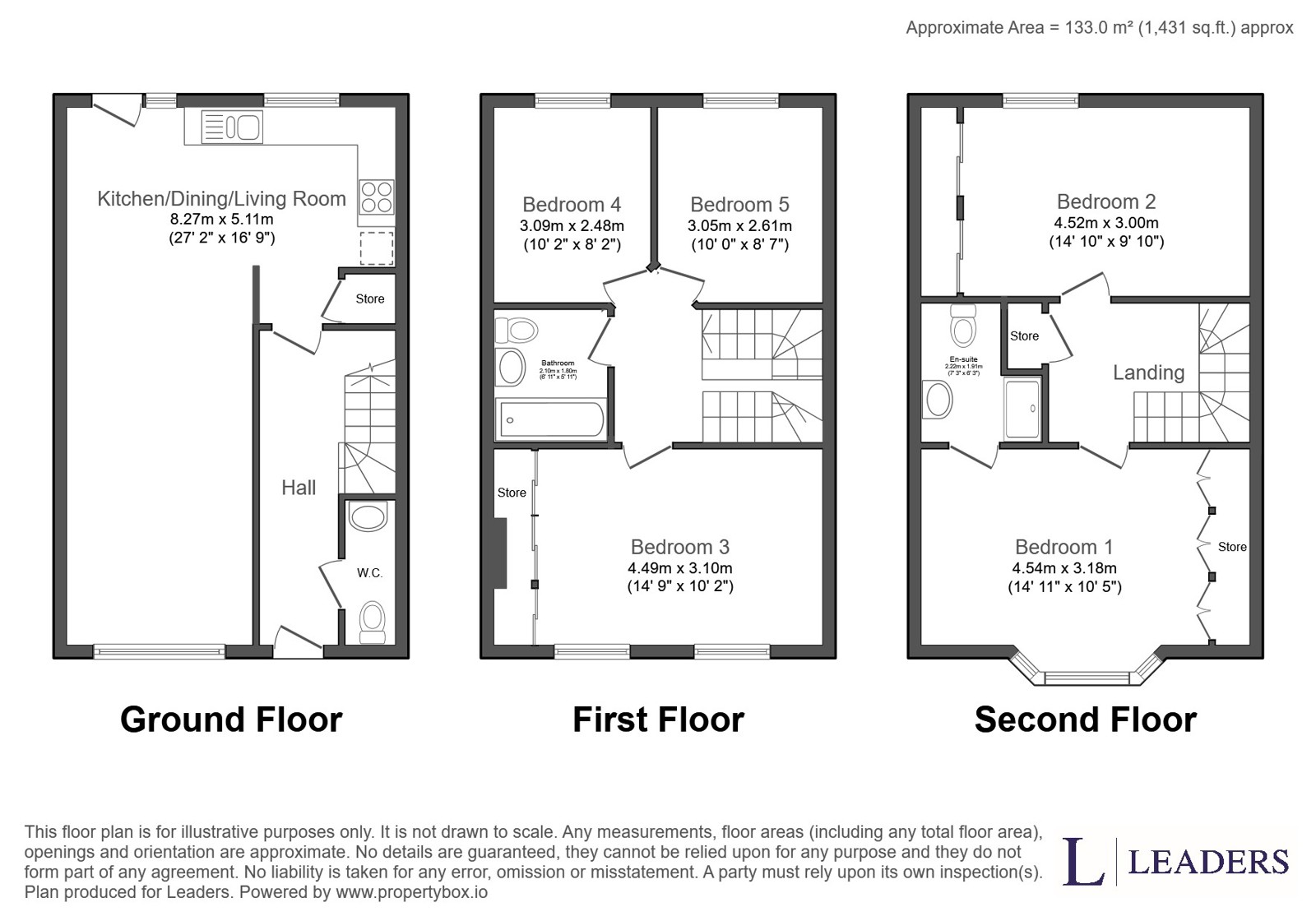 34, Hanby Close, Huddersfield floorplan