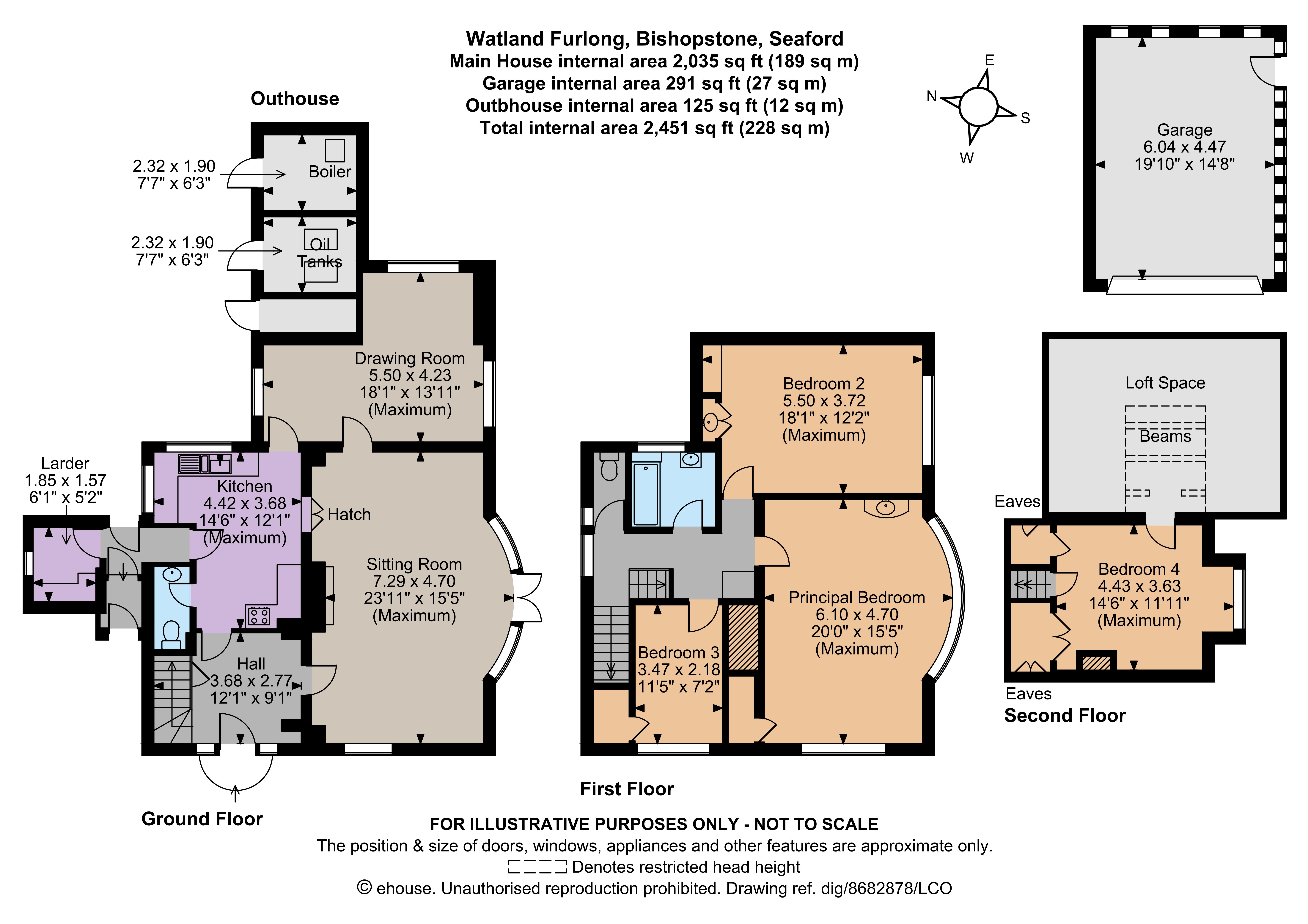 Watland Furlong,, Bishopstone, East Sussex floorplan
